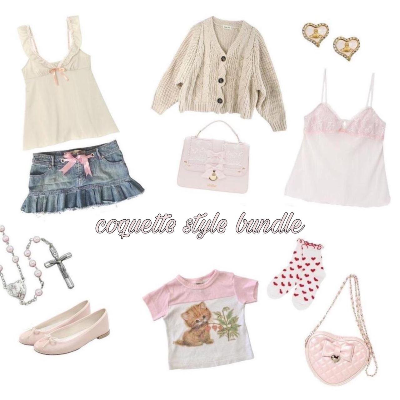coquette / dollette / lolita custom style bundle... - Depop
