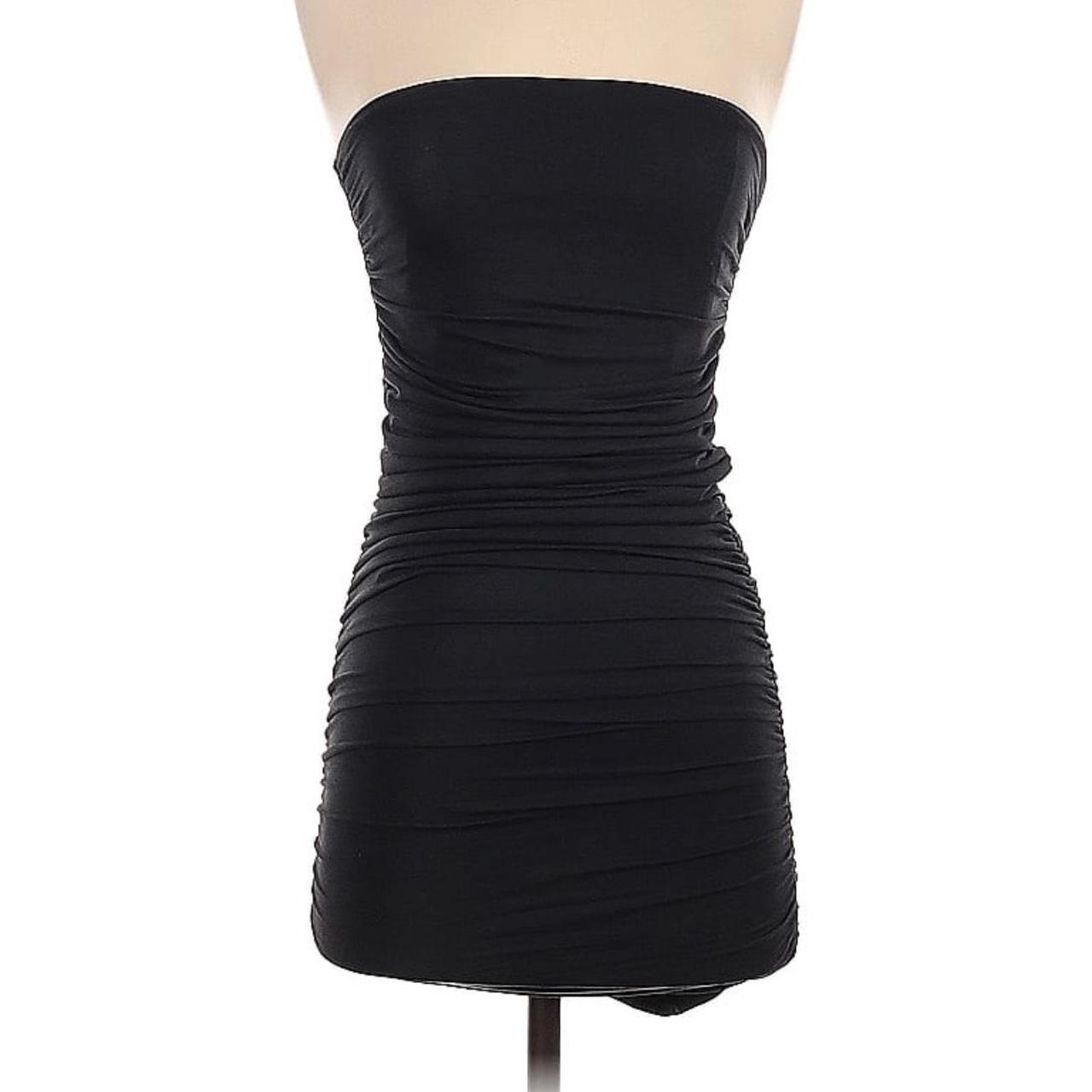 Alice + online Olivia XS Black Strapless Cocktail Dress