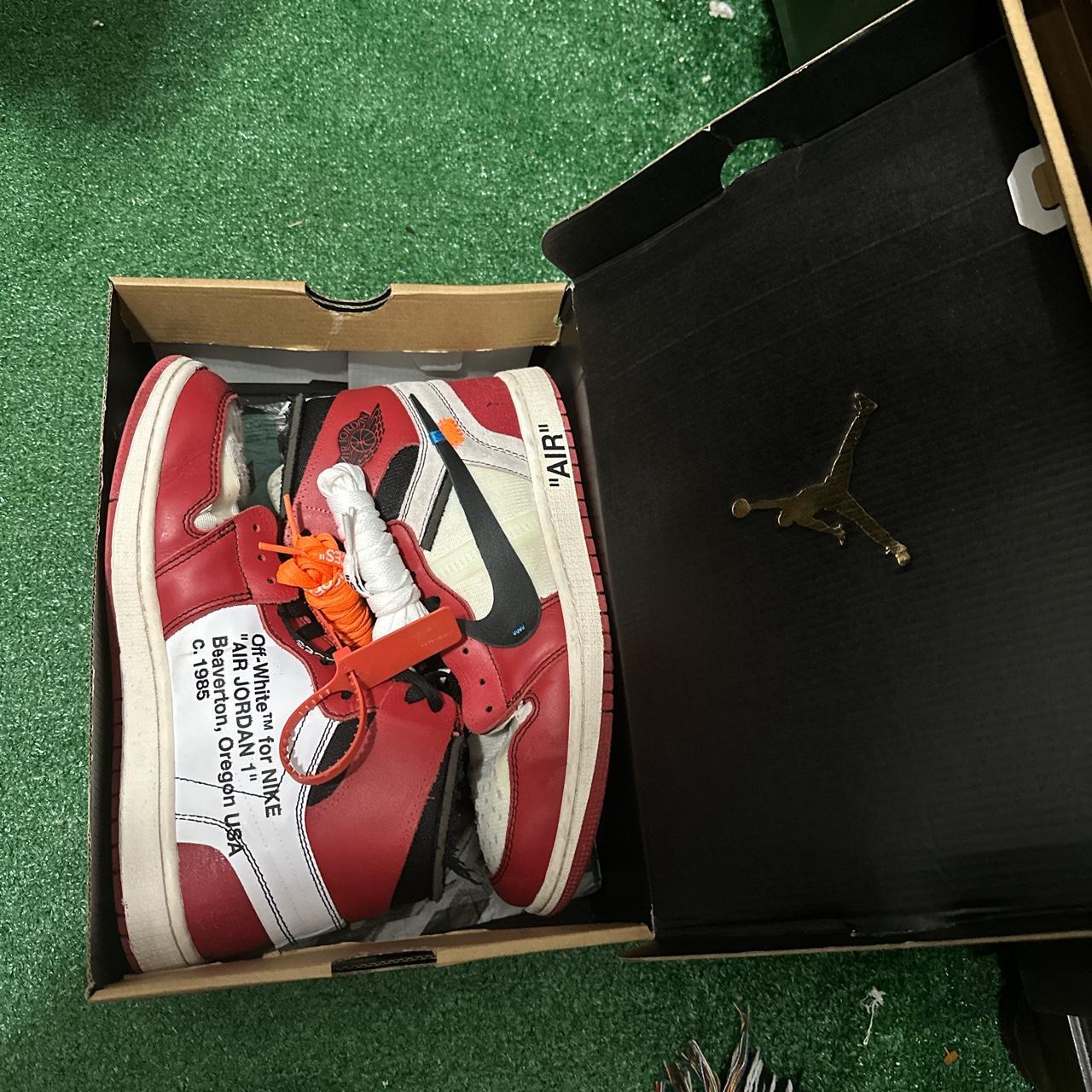 Jordan 1 Off-White Chicago Size 11 R3ps Comes with... - Depop