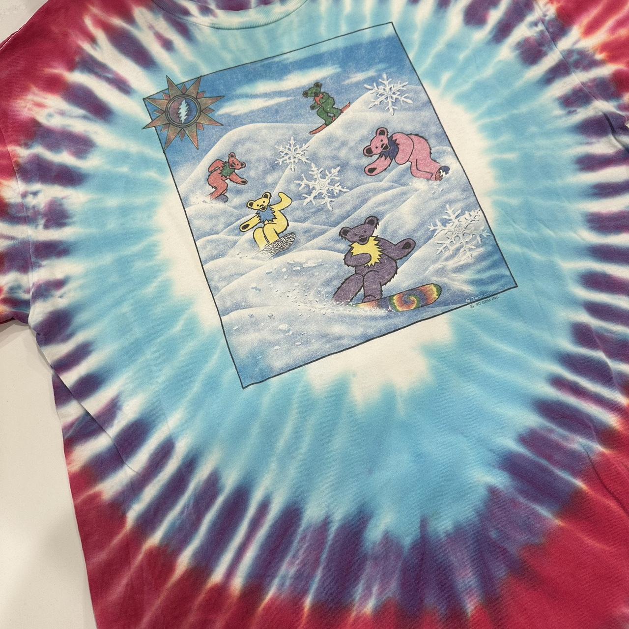 Grateful Dead Snowboard Bears Tie Dye T-Shirt