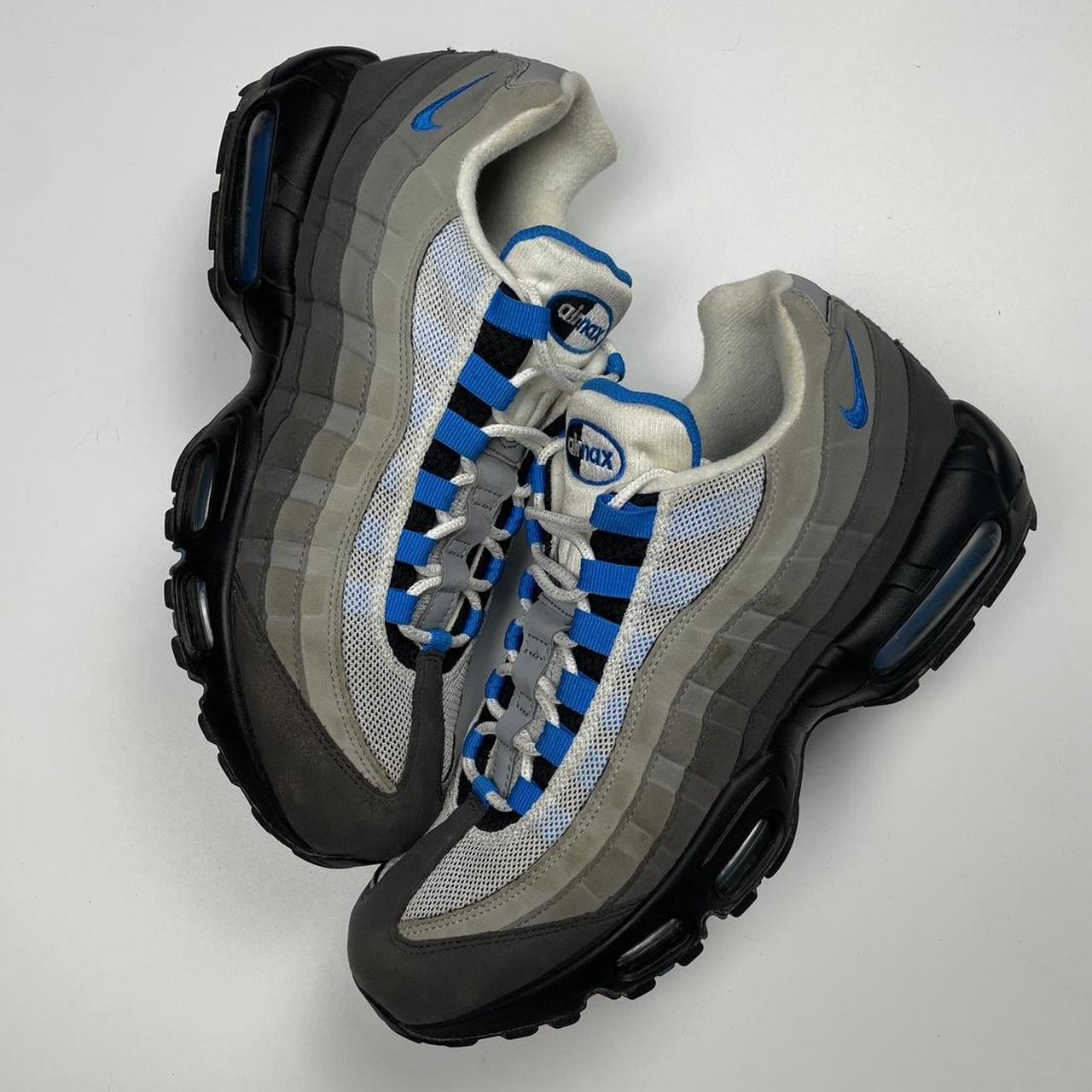 Nike Airmax 95 OG Crystal blue graphite grey... - Depop