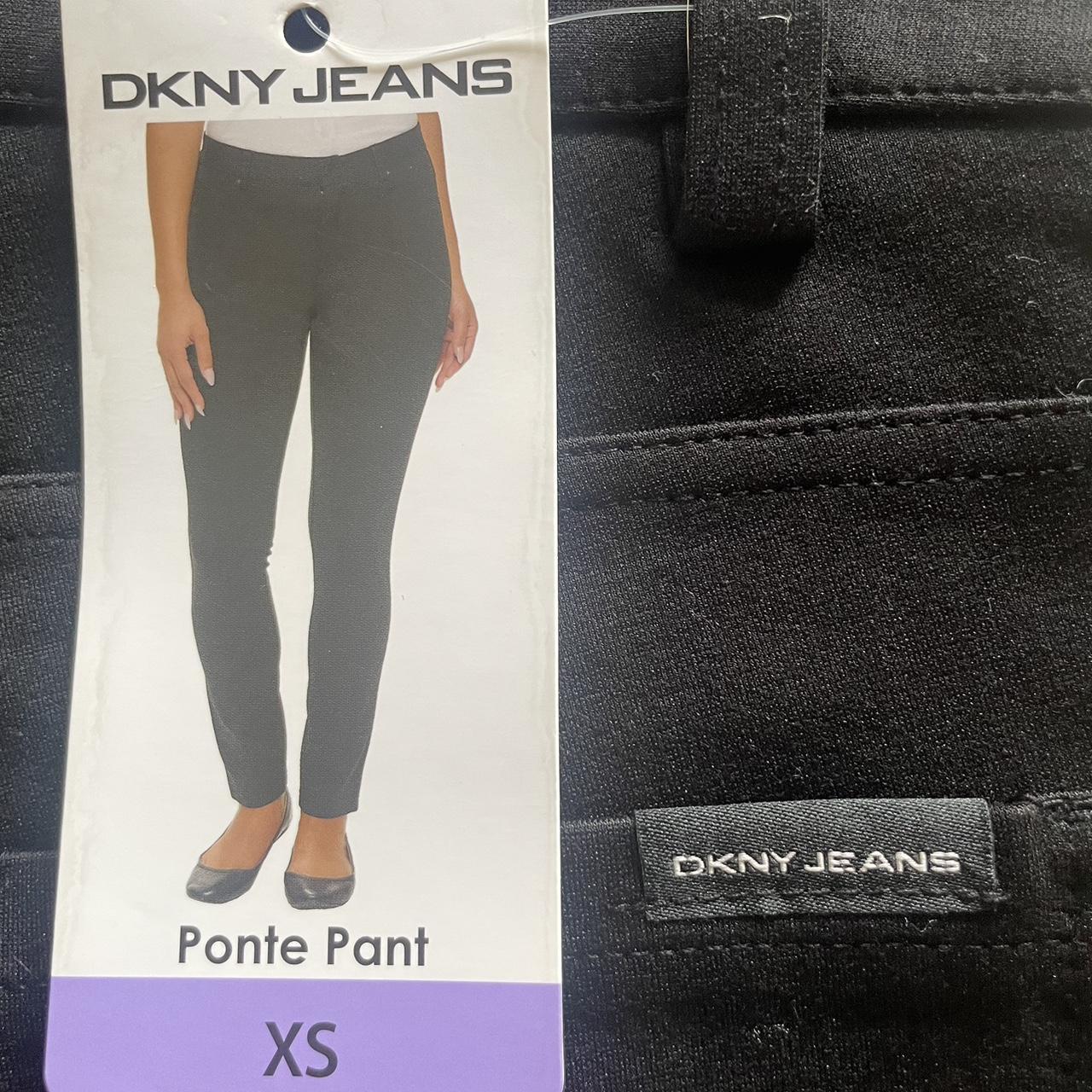 DKNY Ladies' Ponte Pant (Black, Medium)