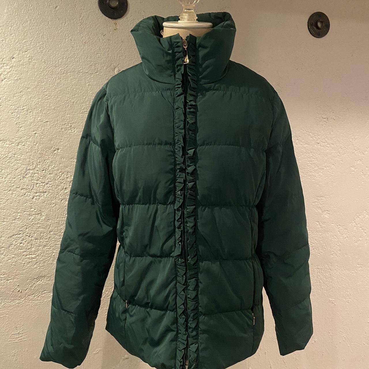 Emerald green puffer on sale coat