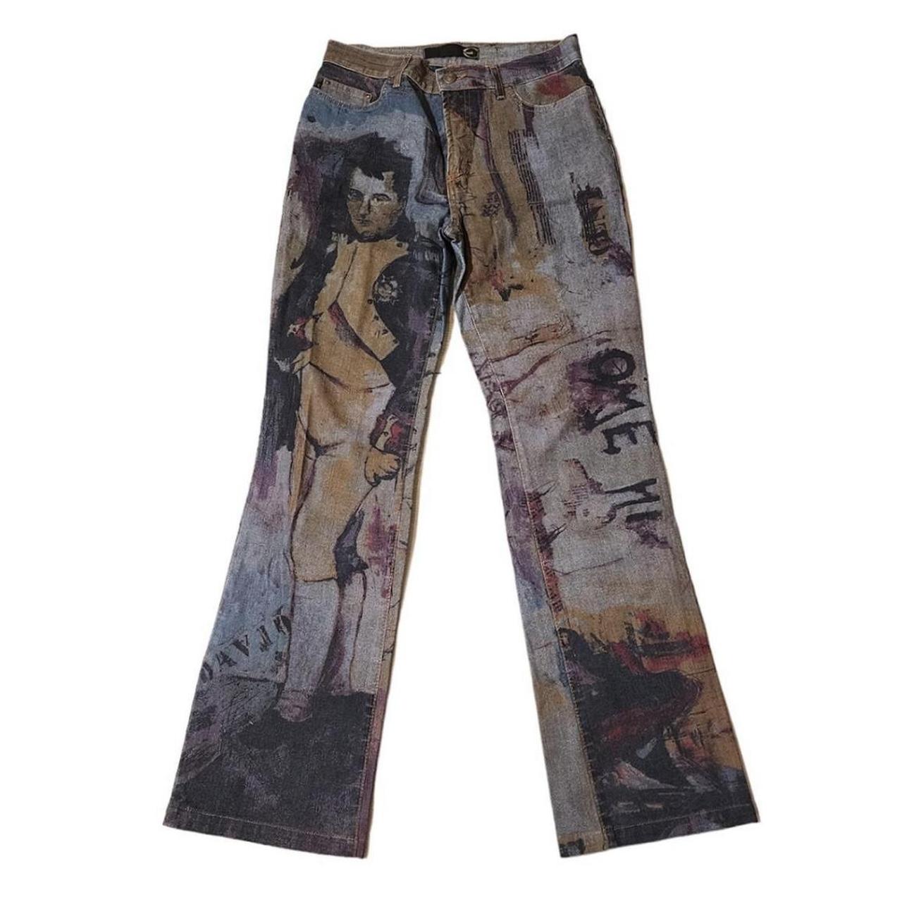 Insane vintage Roberto Cavalli jeans! Von Dutch & Ed... - Depop