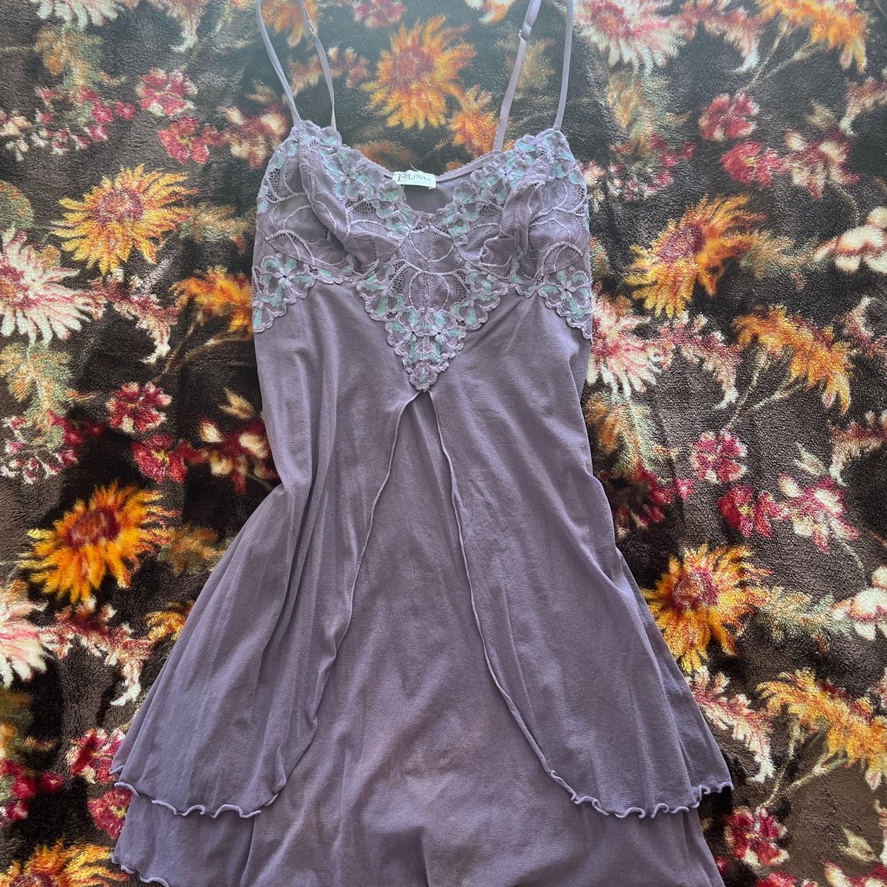 Super Cute Sheer Lingerie Dress Top ~ Turquoise And Depop