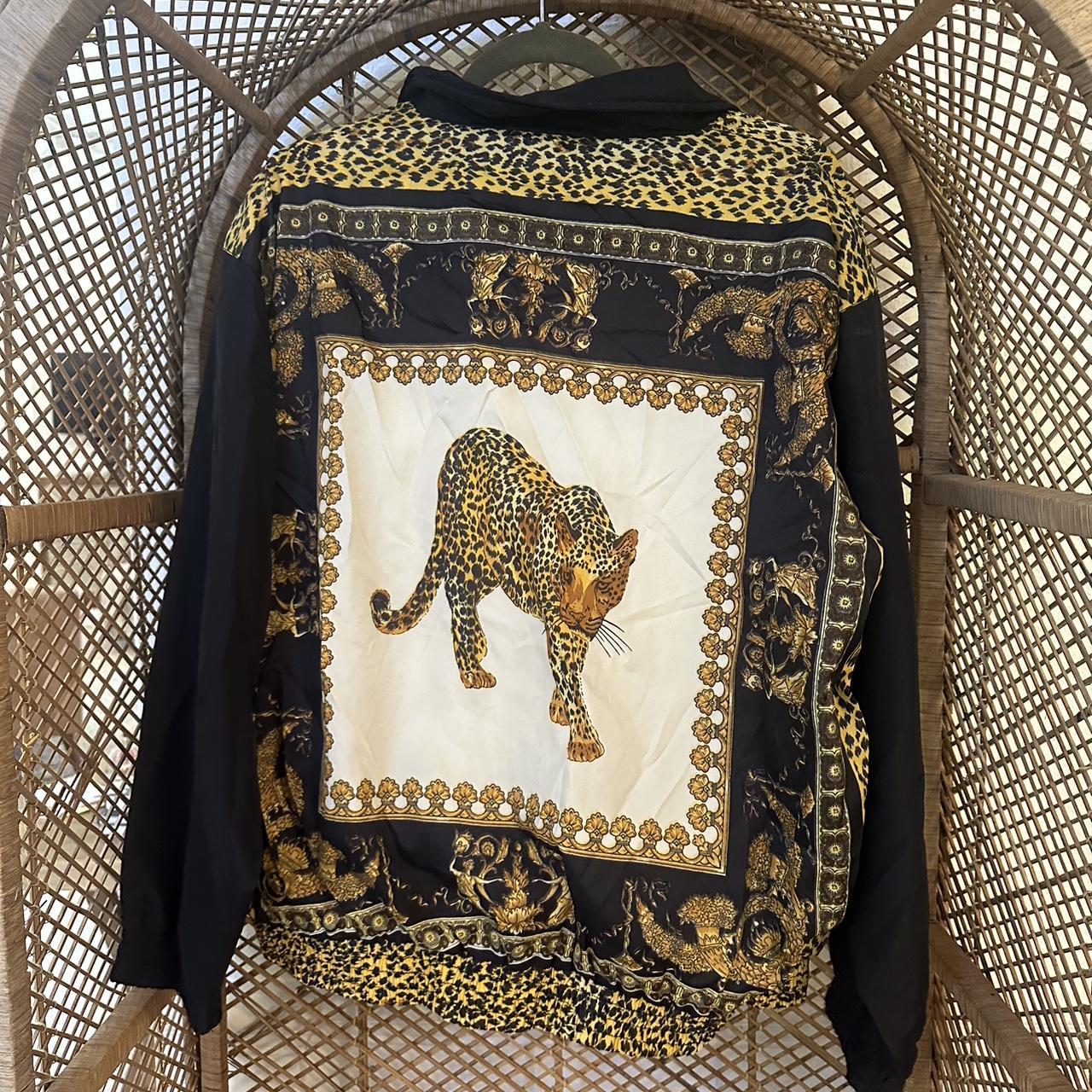 Leopard cheetah windbreaker Vintage windbreaker... - Depop