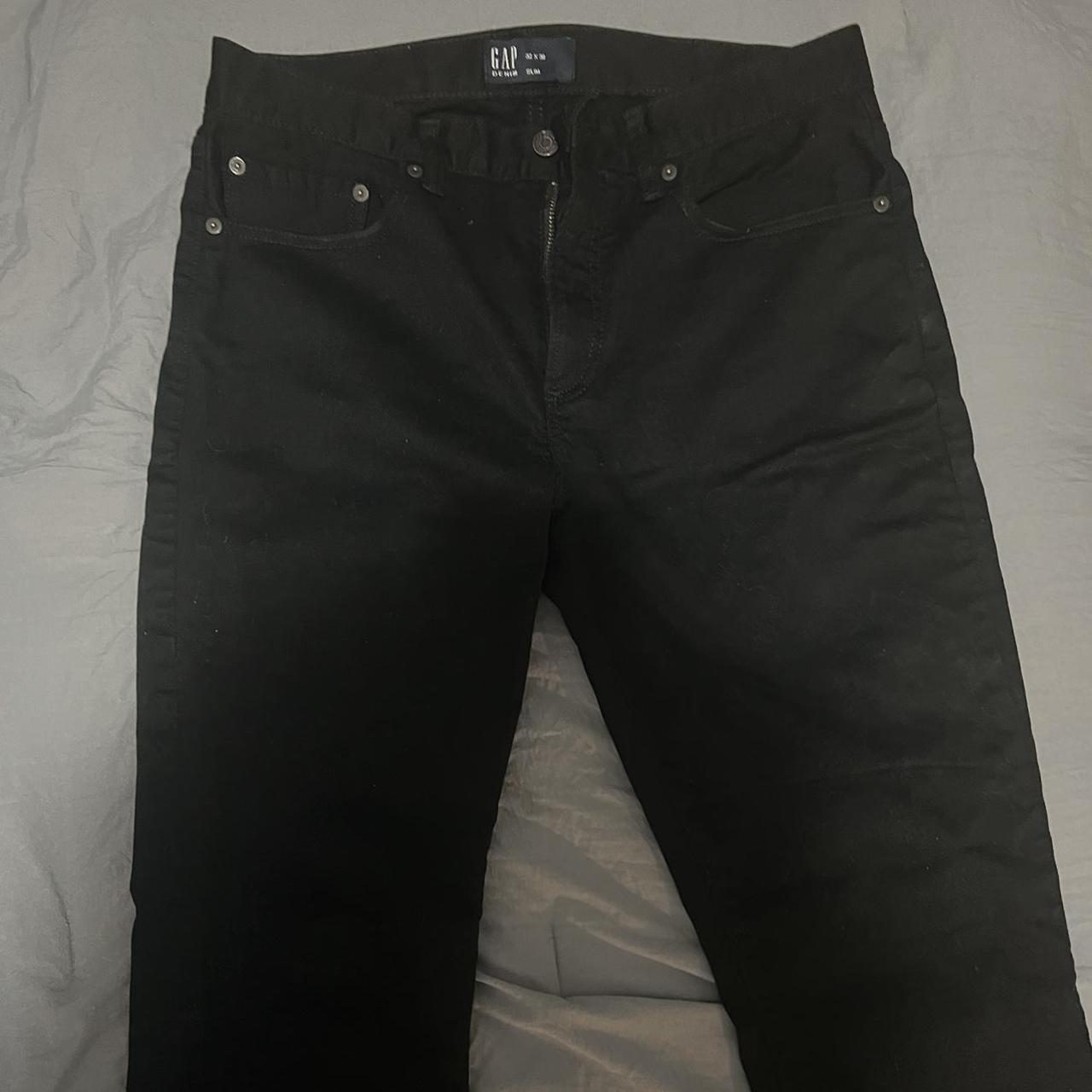 GAP black jeans 32x30 Like New Depop