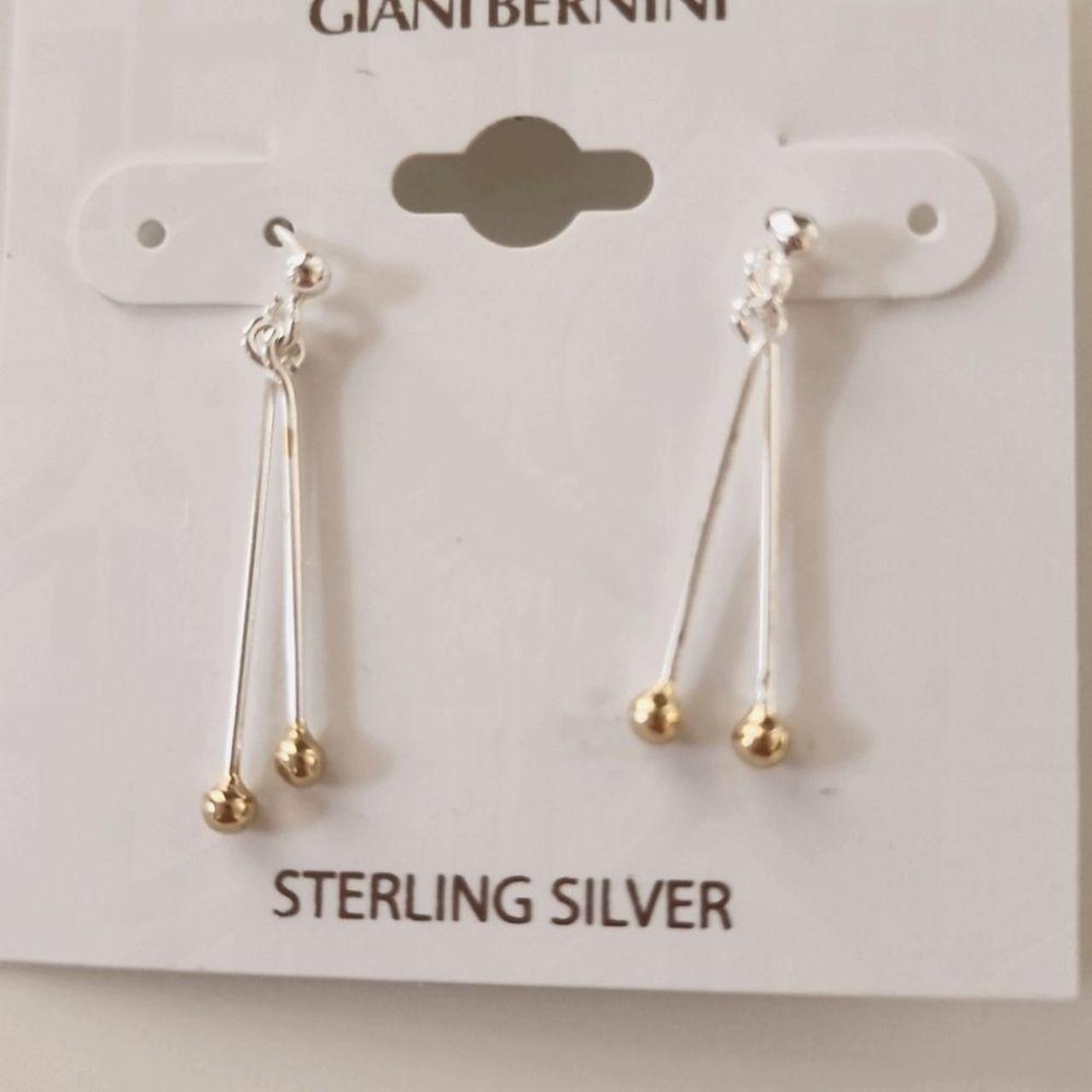 Giani Bernini sterling silver open teardrop - Depop