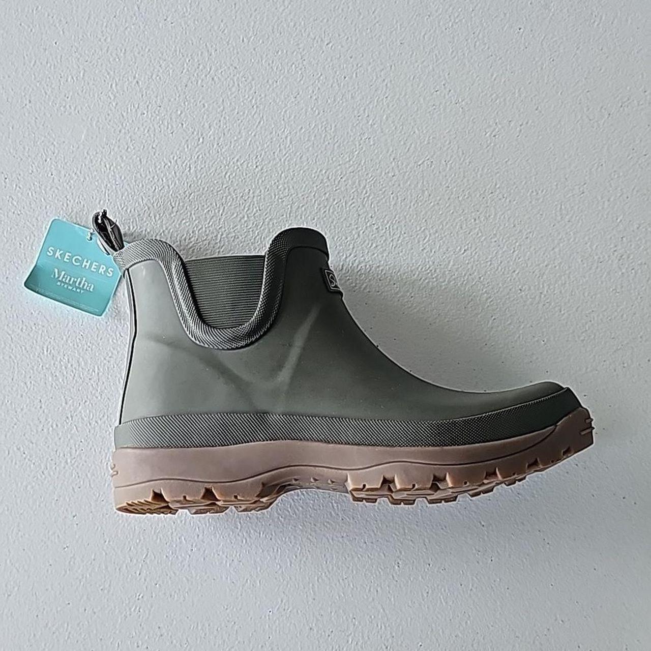 New Skechers Ruggen Rain Olive Boots by Martha. Depop