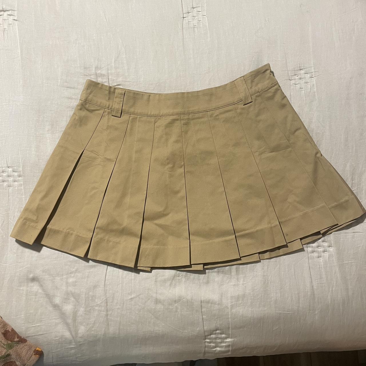 Brand New Anthropology pleated skirt Size medium Too... - Depop