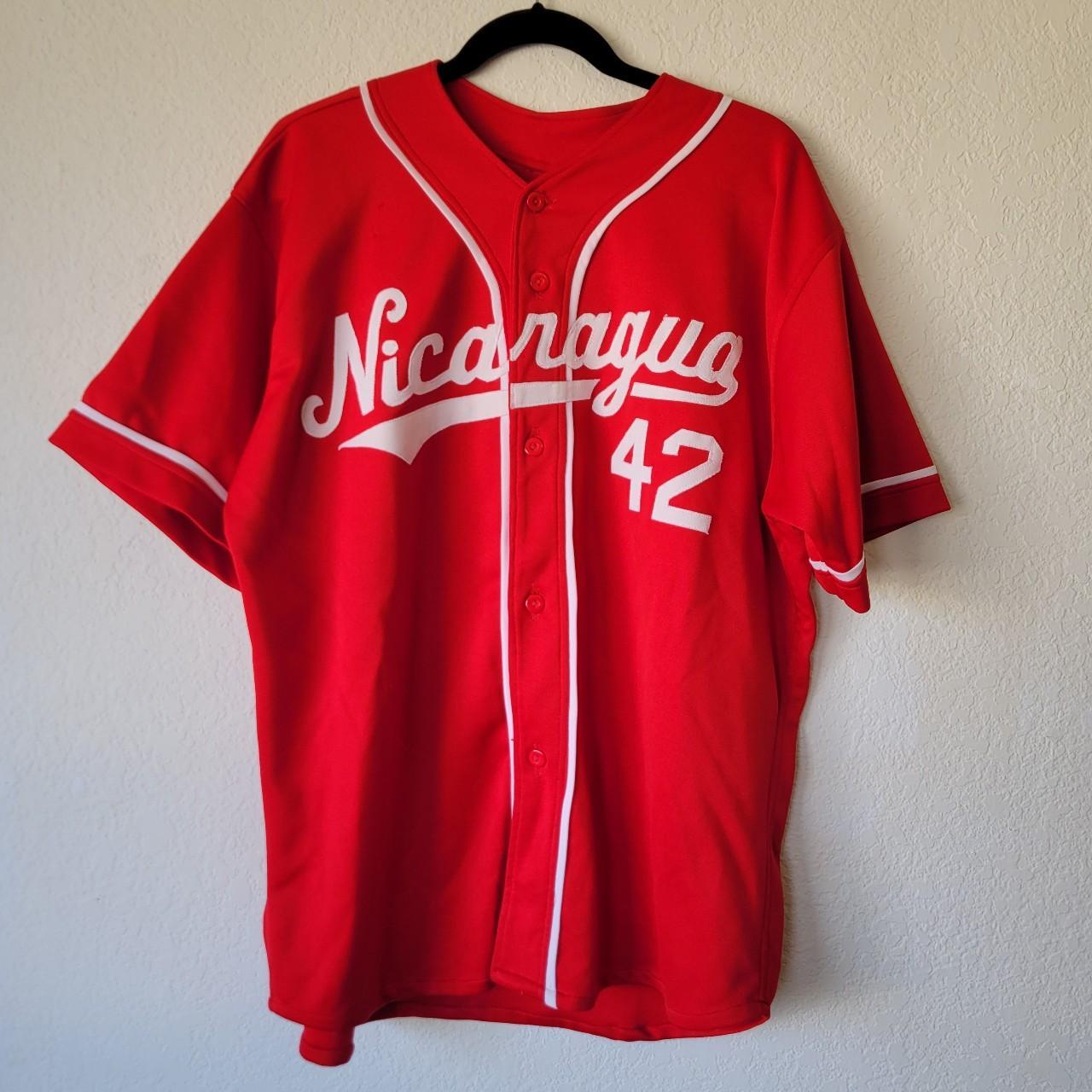 Vintage Nicaragua Baseball Jersey Beautiful... Depop