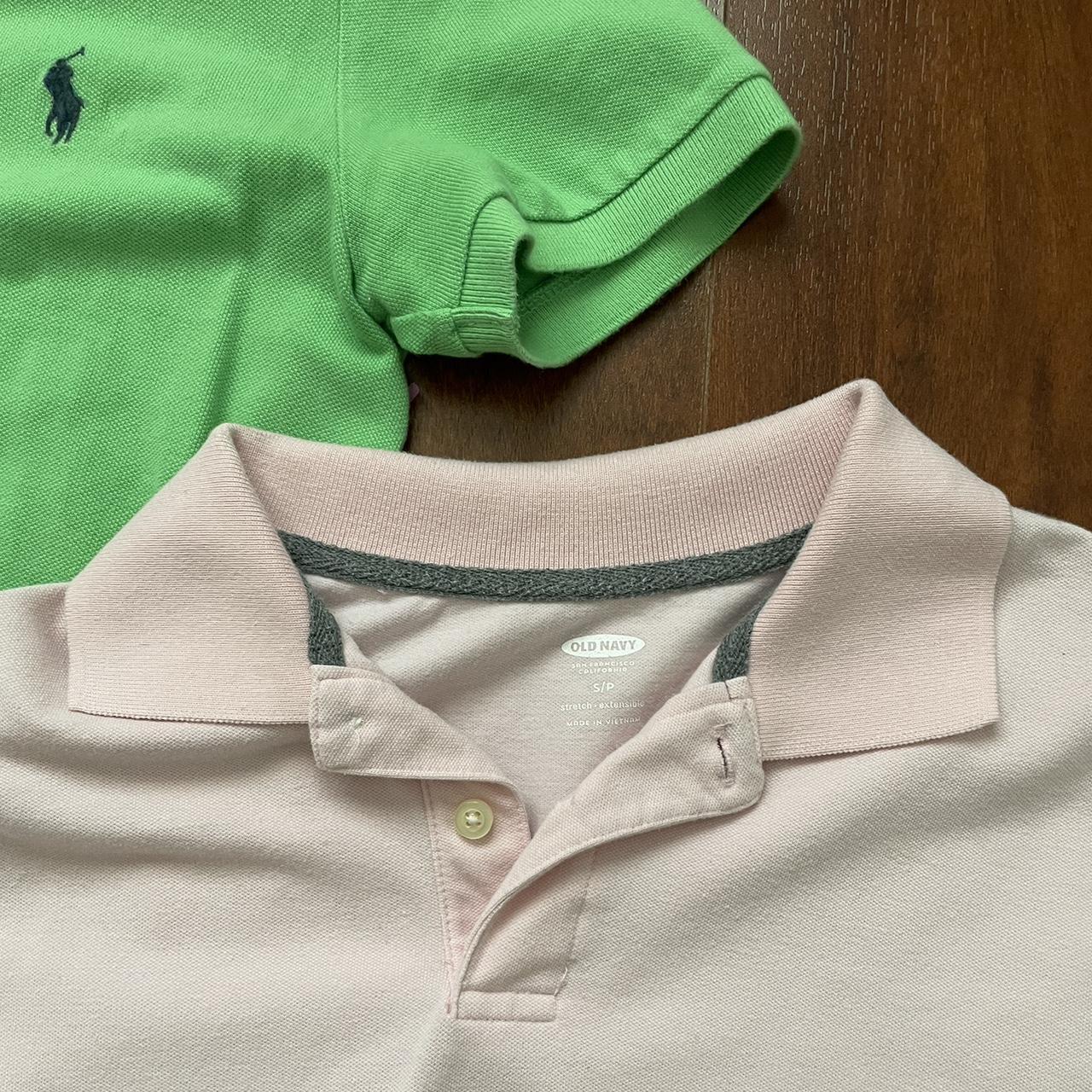 Polo Ralph Lauren Men's Green and Pink Polo-shirts (3)