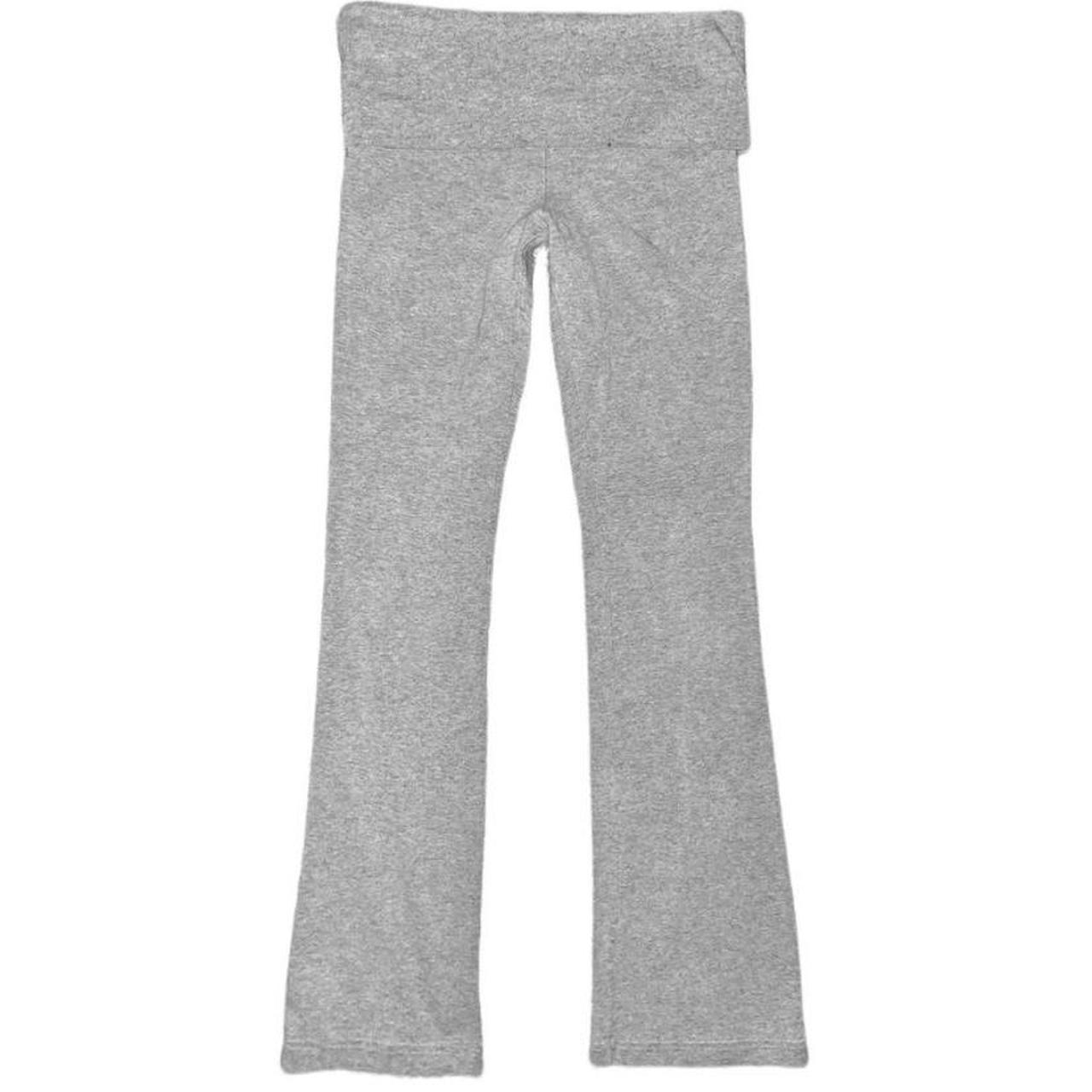 NFS grey low rise fold over yoga pants repop... Depop