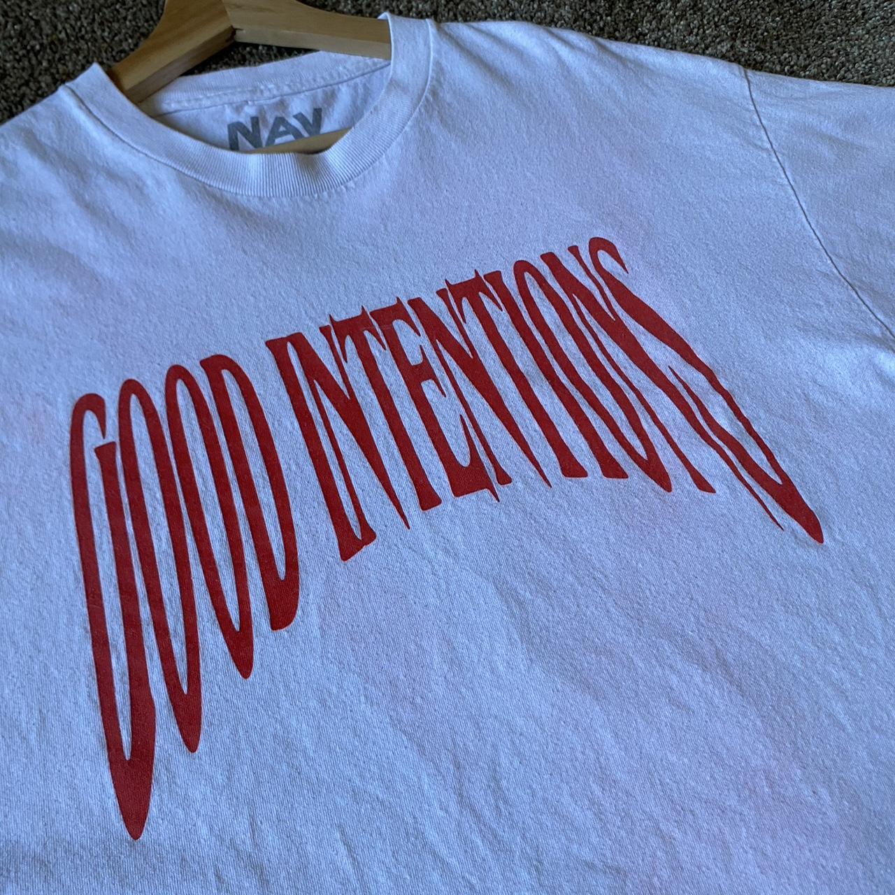 Vlone NAV Good Intentions collab tee shirt Size... - Depop