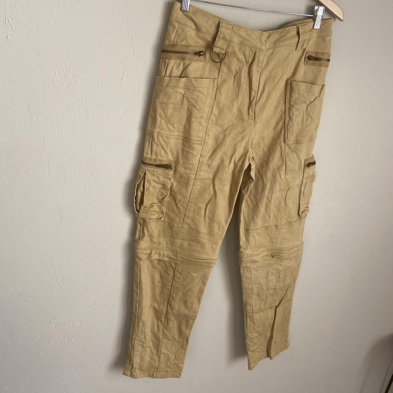 I. am. Gia cargo pants Like a tan color Slight... - Depop