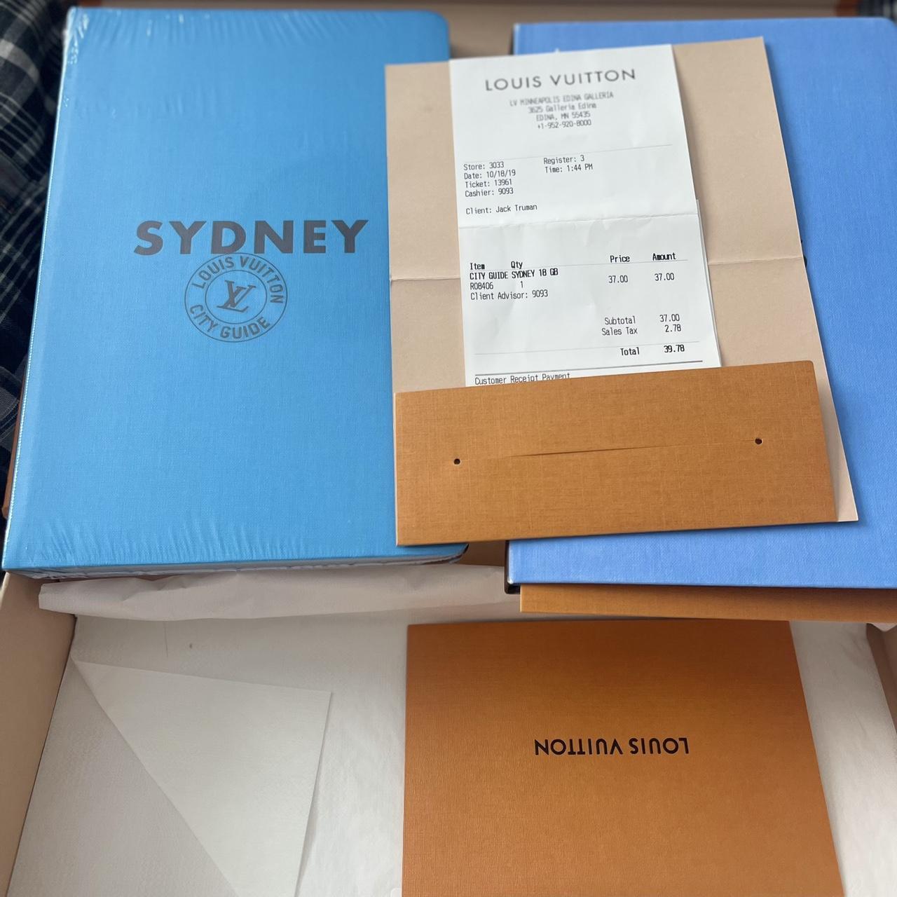 Authentic Louis Vuitton Blue Sydney Australia Travel Book – Paris Station  Shop