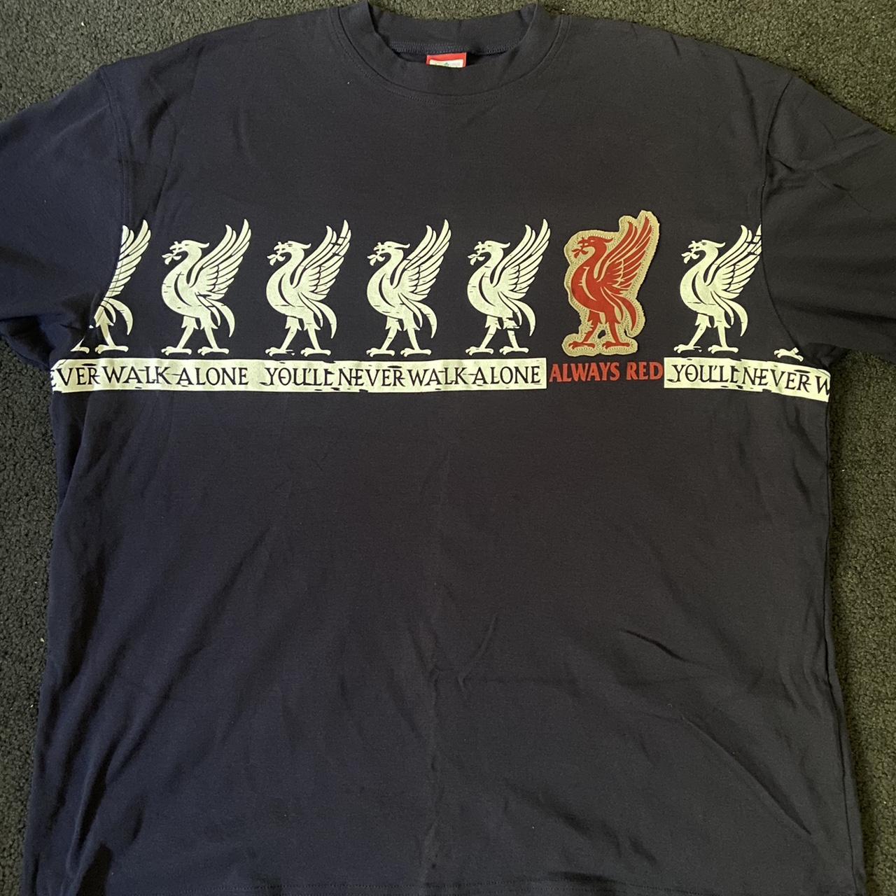 Retro Liverpool FC t shirt Size XL but fits... - Depop