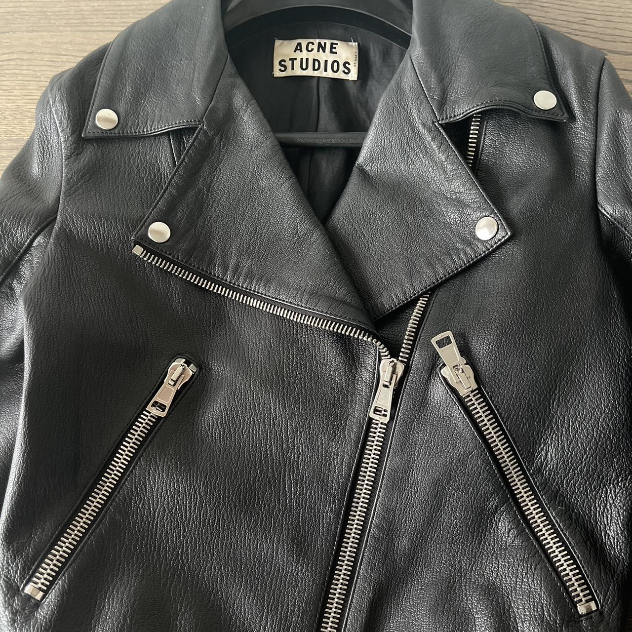 Acne studios Rita SS13 black leather biker jacket... - Depop
