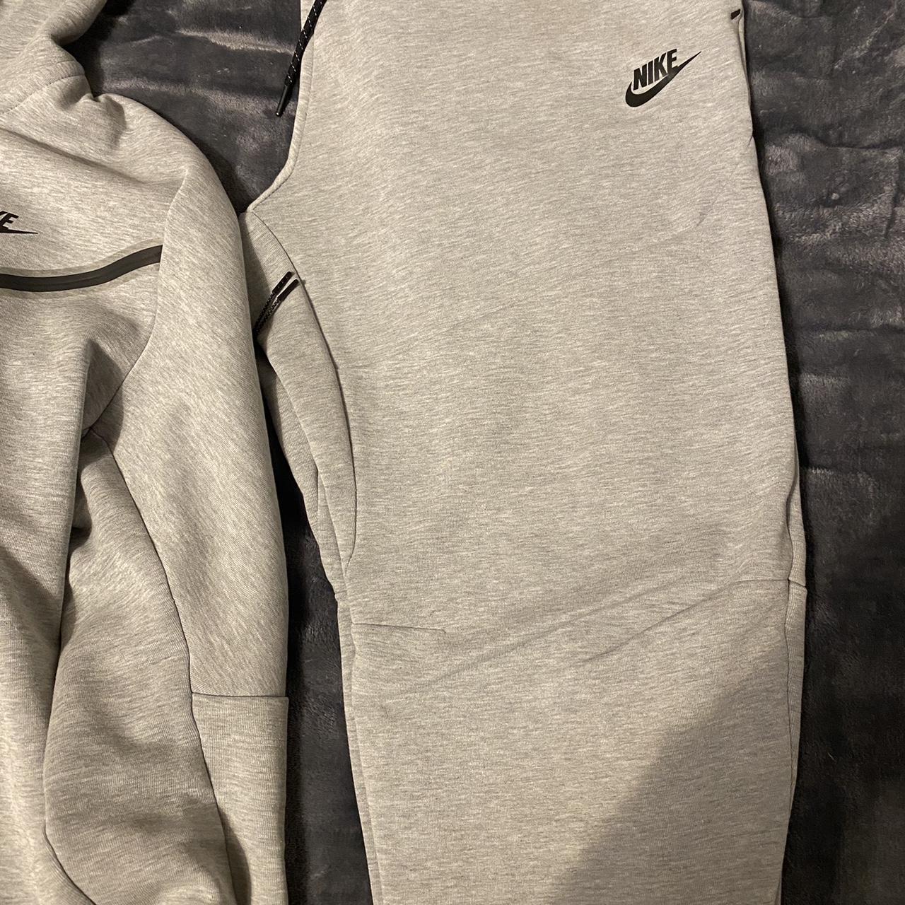 Full grey Nike tech tracksuit, decent condition not... - Depop
