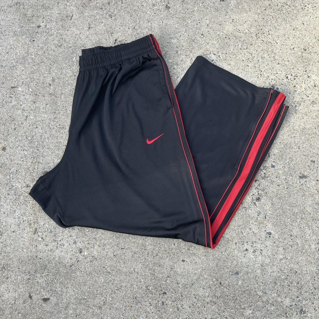 Vintage Y2K Baggy Nike Track Pants Two Tone Depop