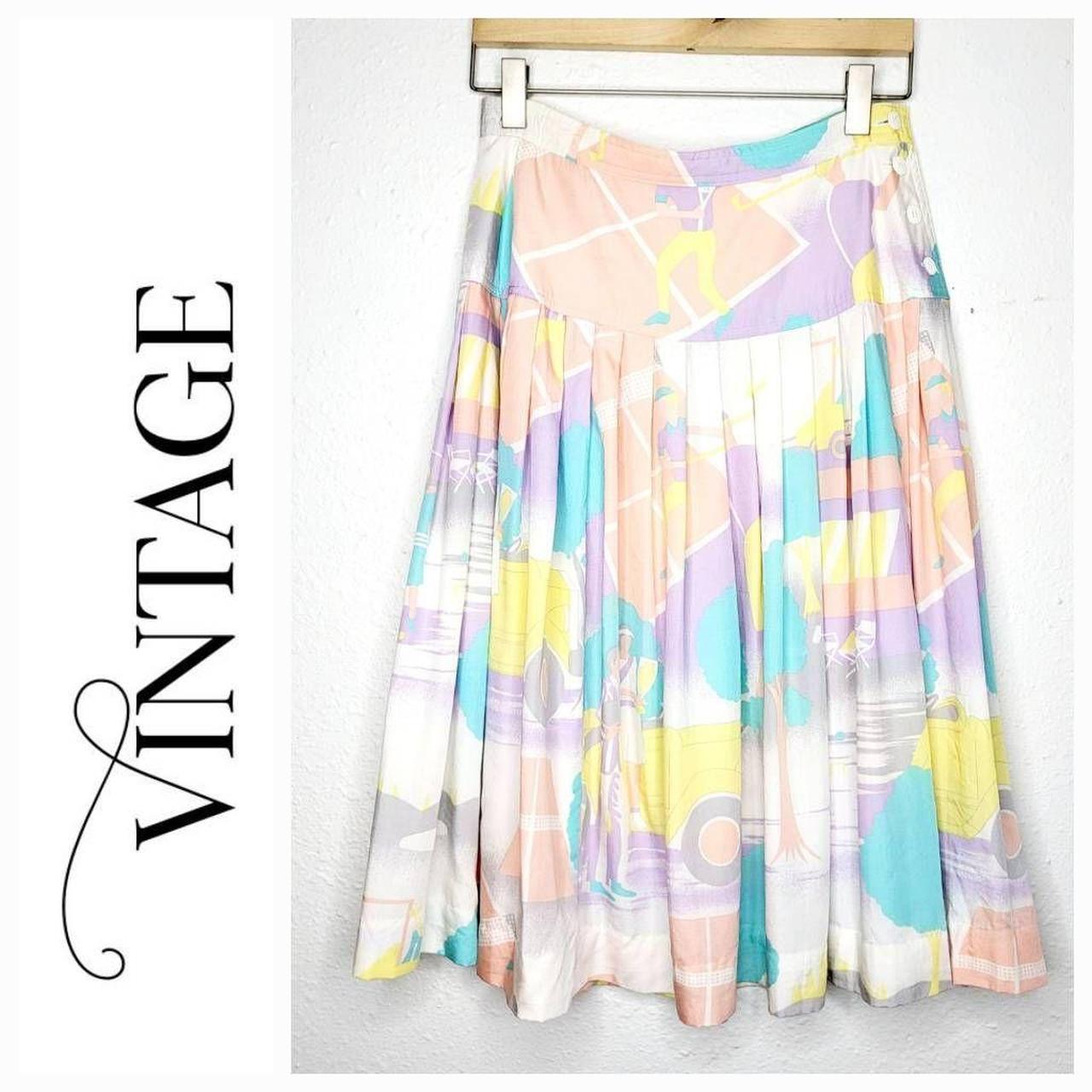 Tie dye skirt on sale 80s