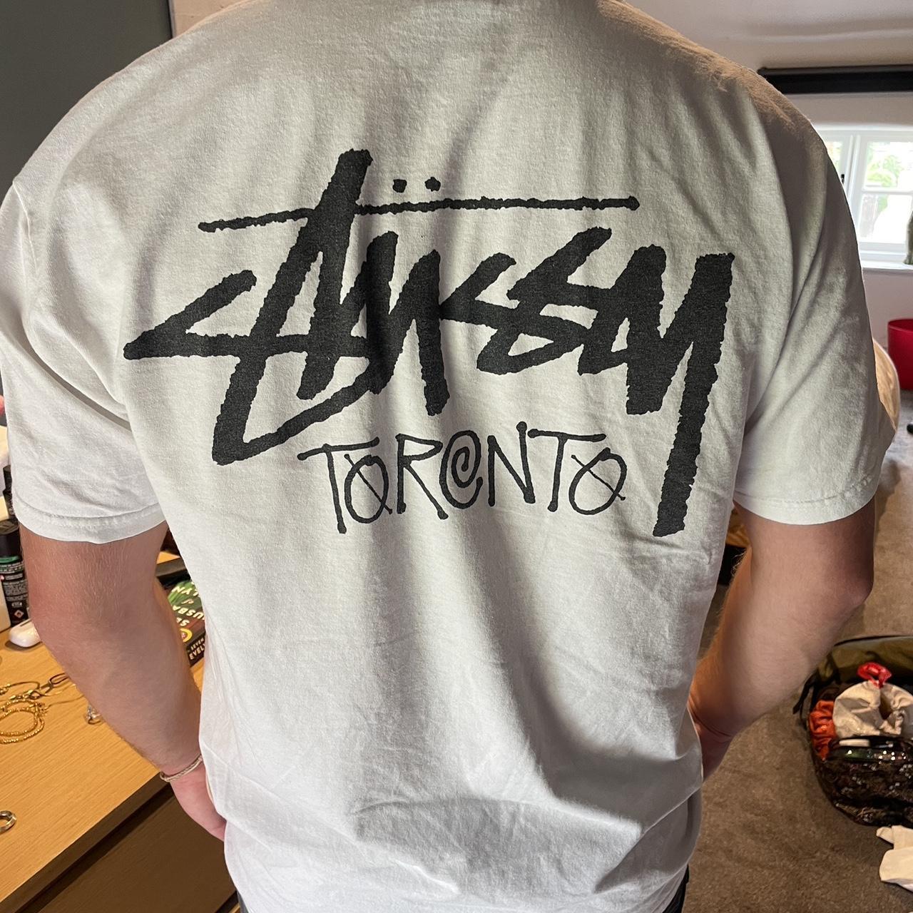 Stussy Toronto white tshirt, Size Large