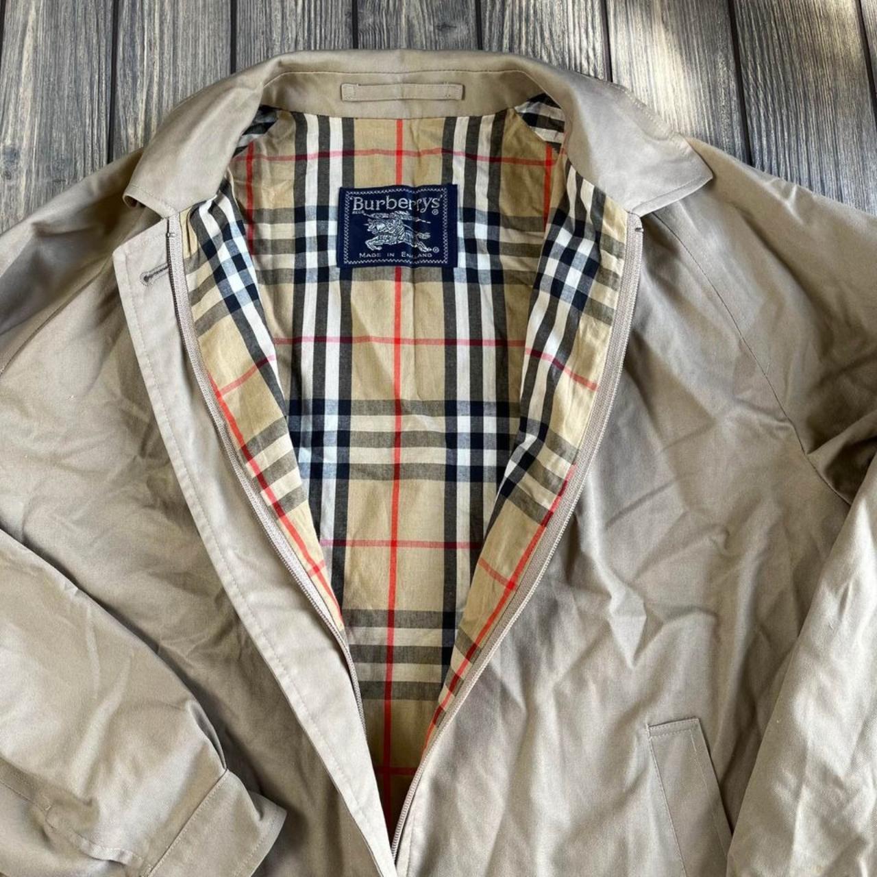 Vintage Burberry's Made in England Nova check lined... - Depop