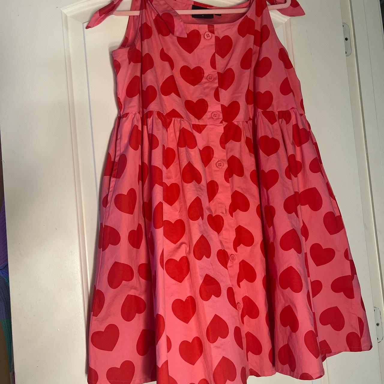 Lazy Oaf Heart Dress OBO! - worn twice - no stains... - Depop