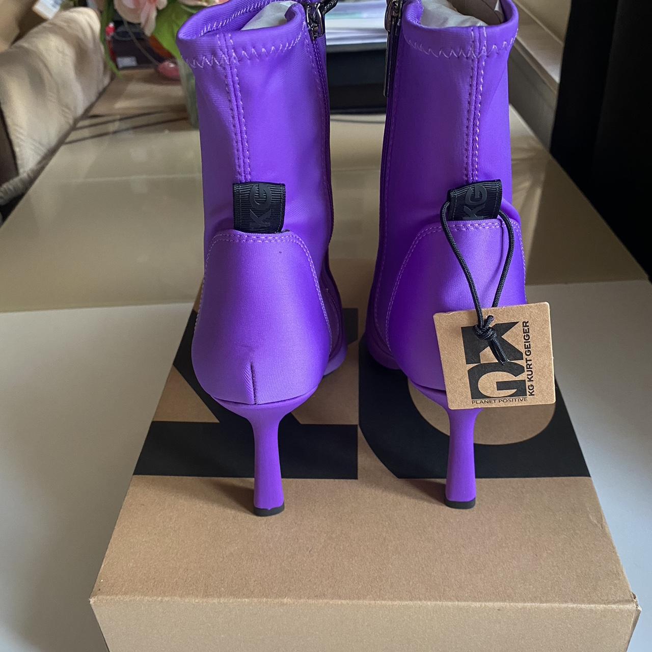 KURT GEIGER FRANCESCA WOMEN ANKLE BOOT PURPLE Depop