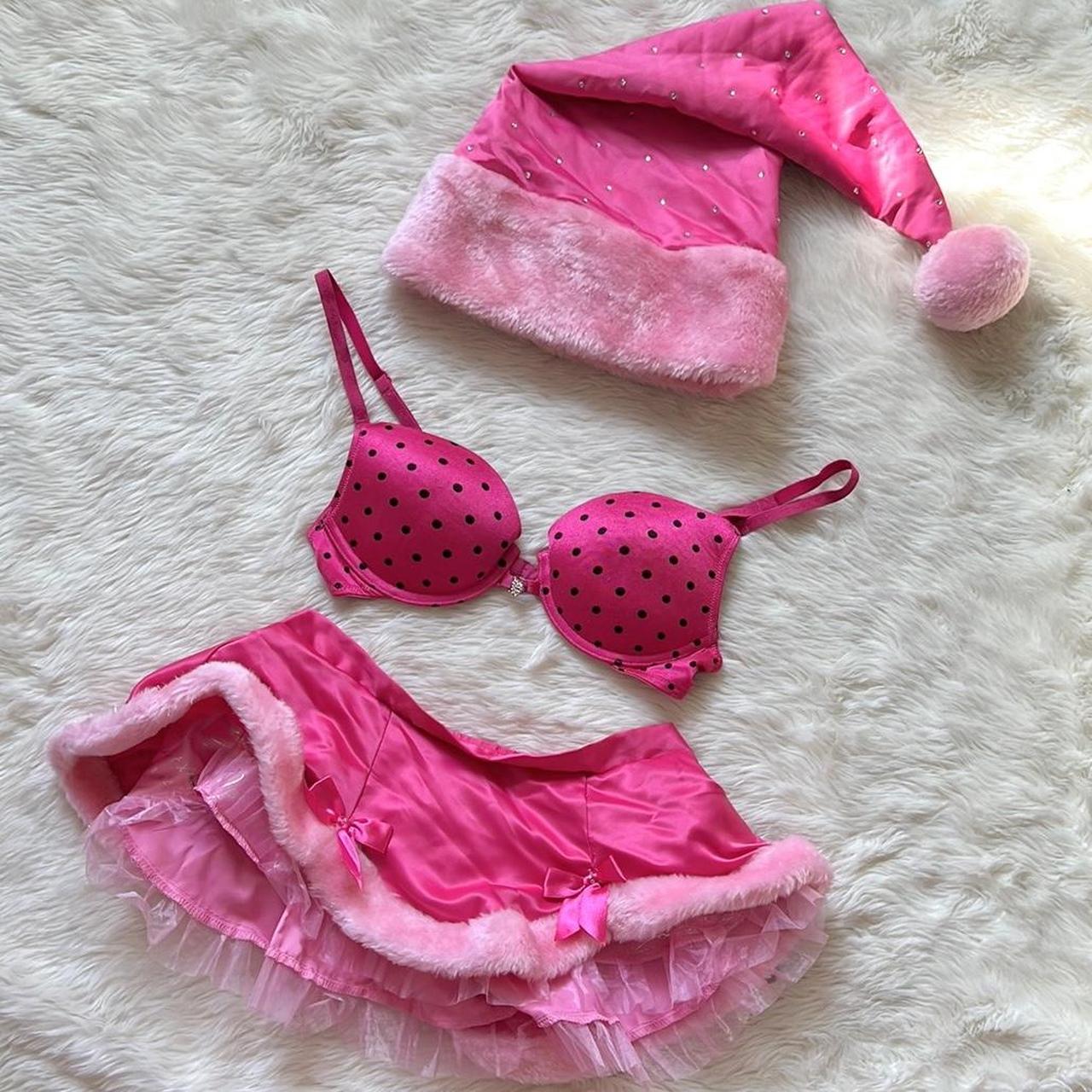 Victoria's secret purchases fur santa baby dress lingerie