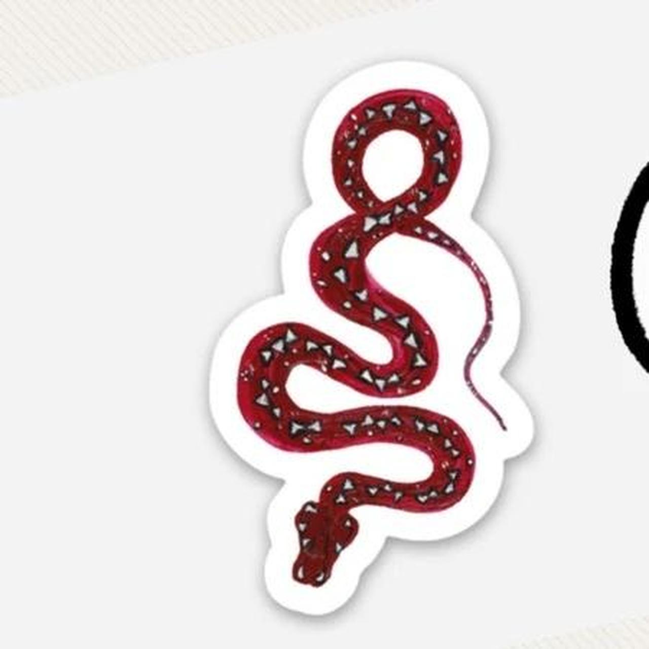 Red and White Stickers | Depop