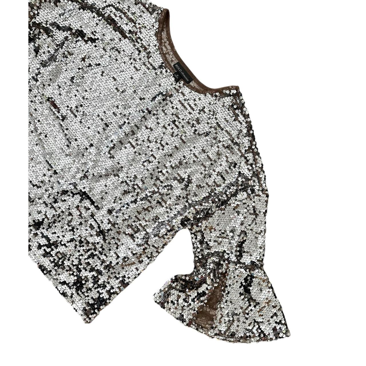 Bold Elements Women's Blouse - Silver - M – Bold … - image 1