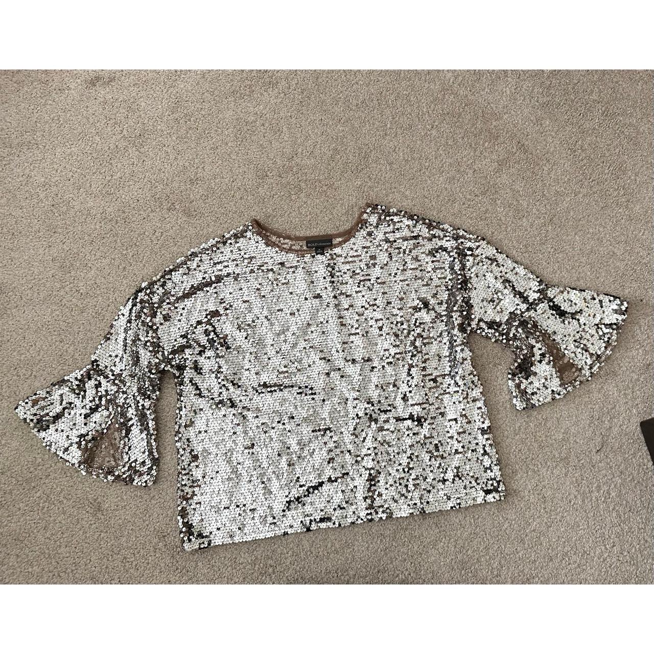 Bold Elements Women's Blouse - Silver - M – Bold … - image 2