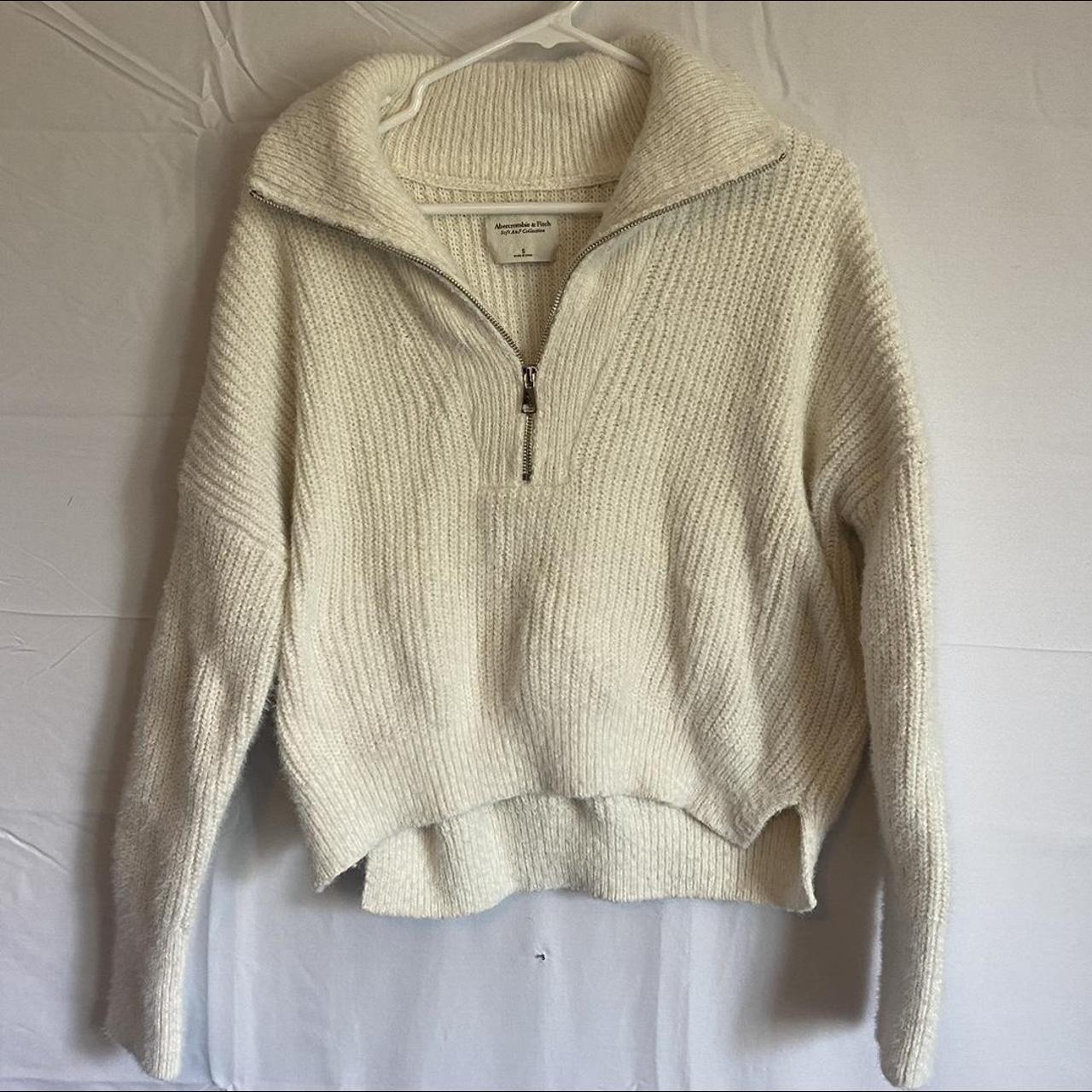 Abercrombie and Fitch soft Af. Sweater quarter zip... Depop