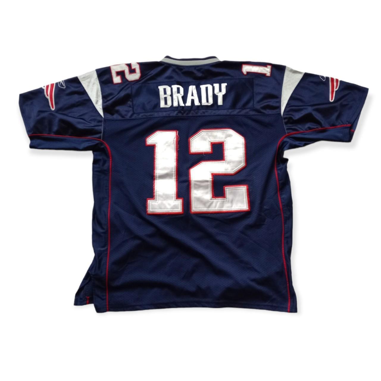 Vintage New England Patriots Tom Brady Jersey in - Depop