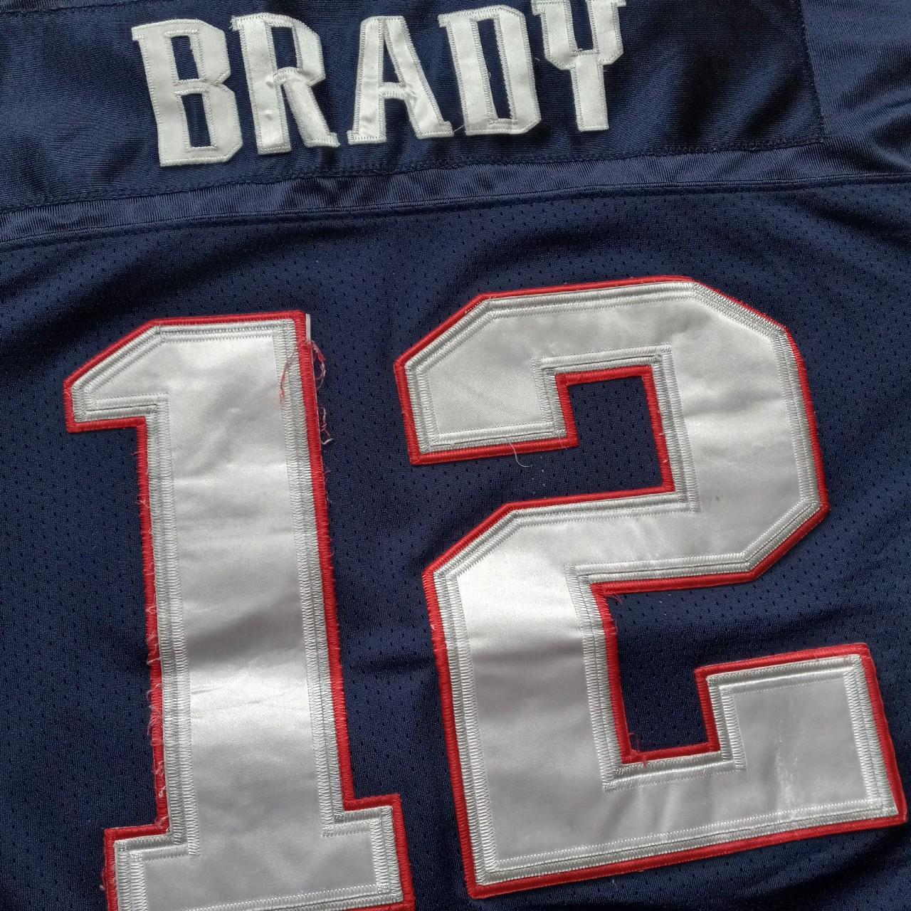 Vintage New England Patriots Tom Brady Jersey in - Depop