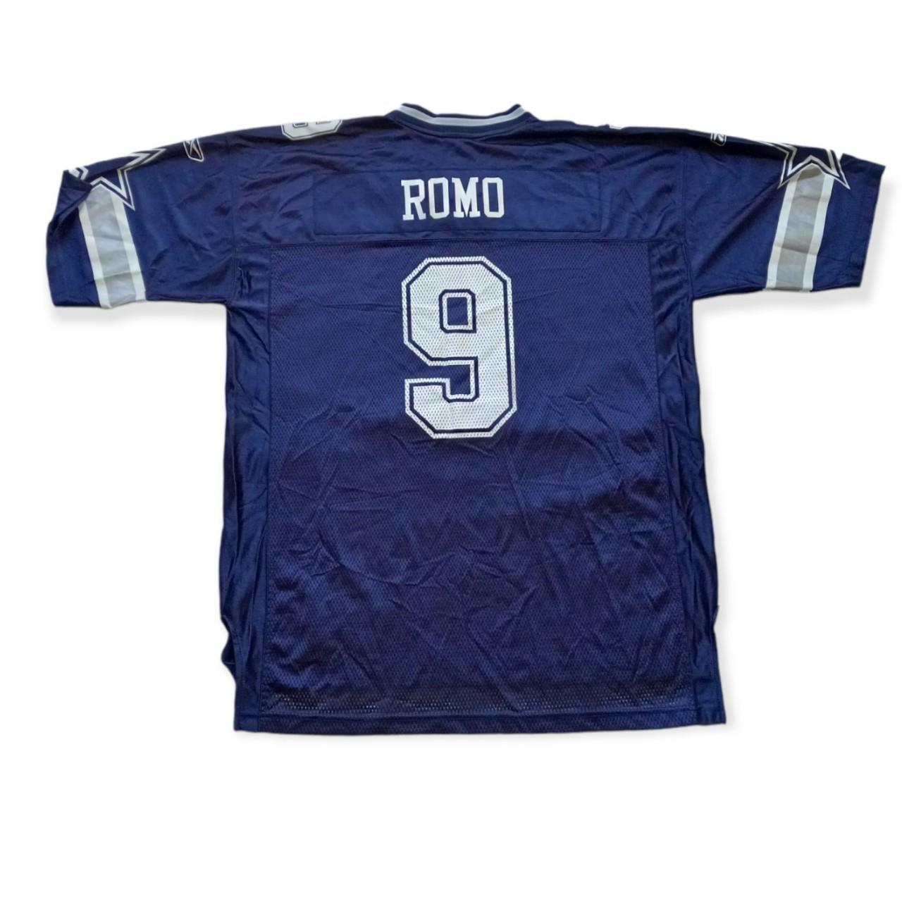 Men's Reebok Dallas Cowboys Tony Romo Navy Authentic Jersey