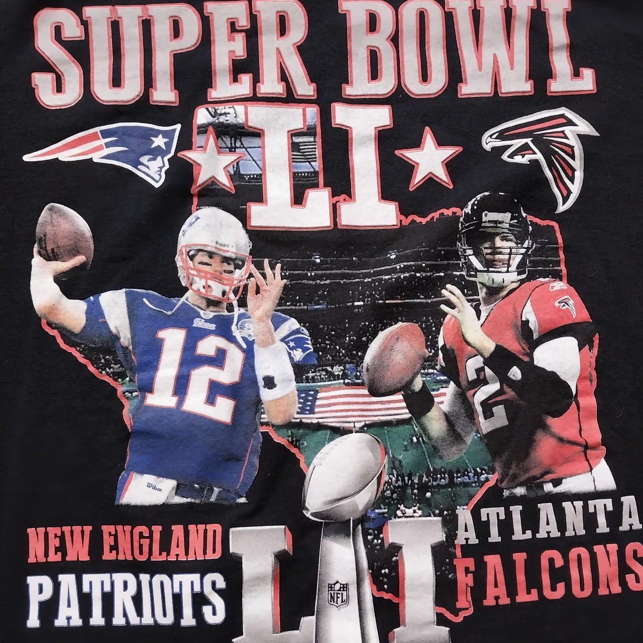 Patriots vs. Falcons 2017 Superbowl Longsleeve - Depop