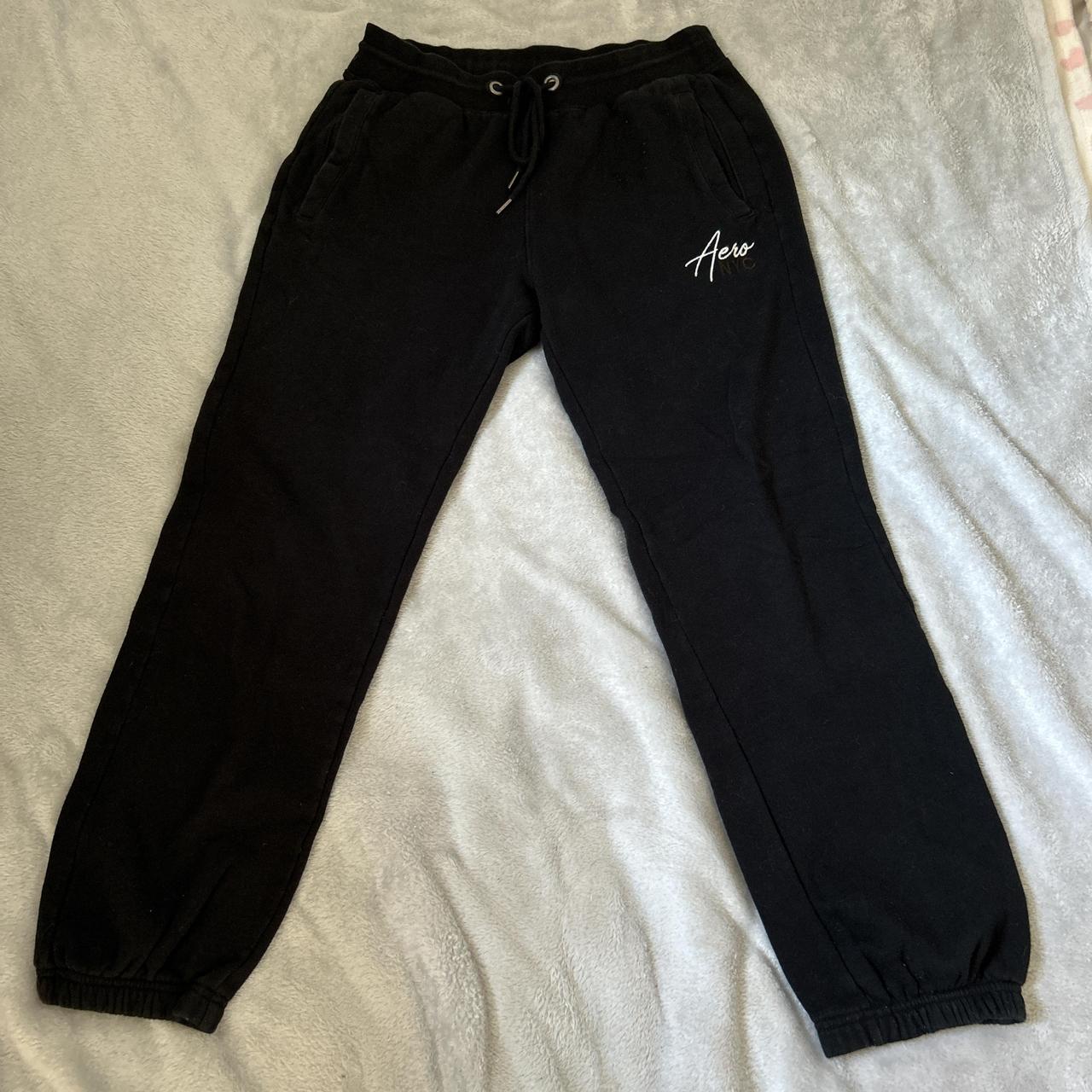 Aeropostale black sweatpants on sale