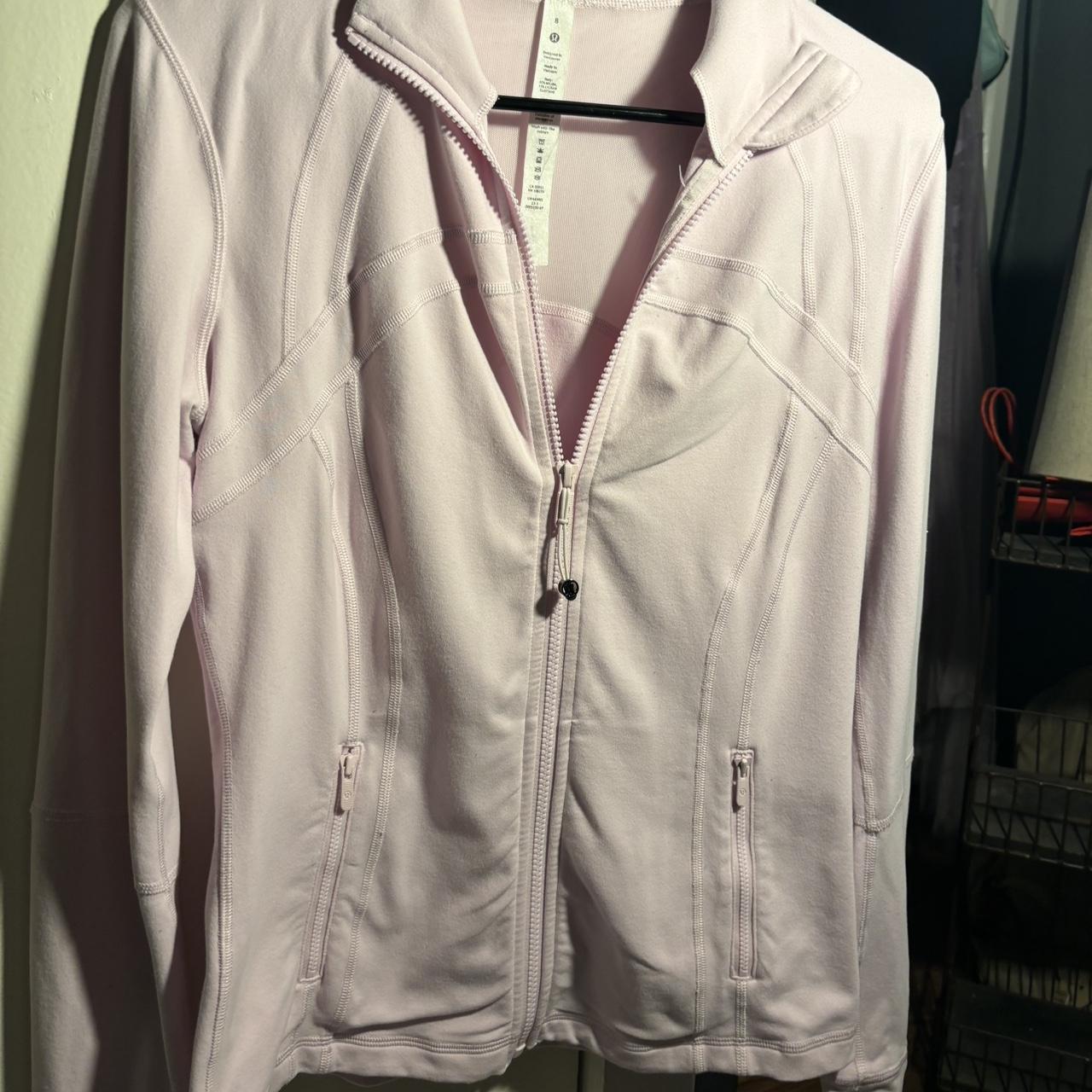 lululemon pink bbl jacket - a lot brighter color in - Depop