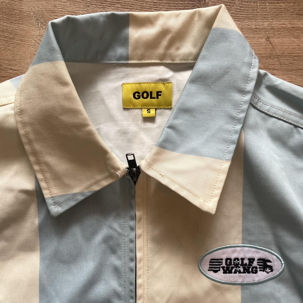 Golf Wang Men's White and Blue Jacket | Depop