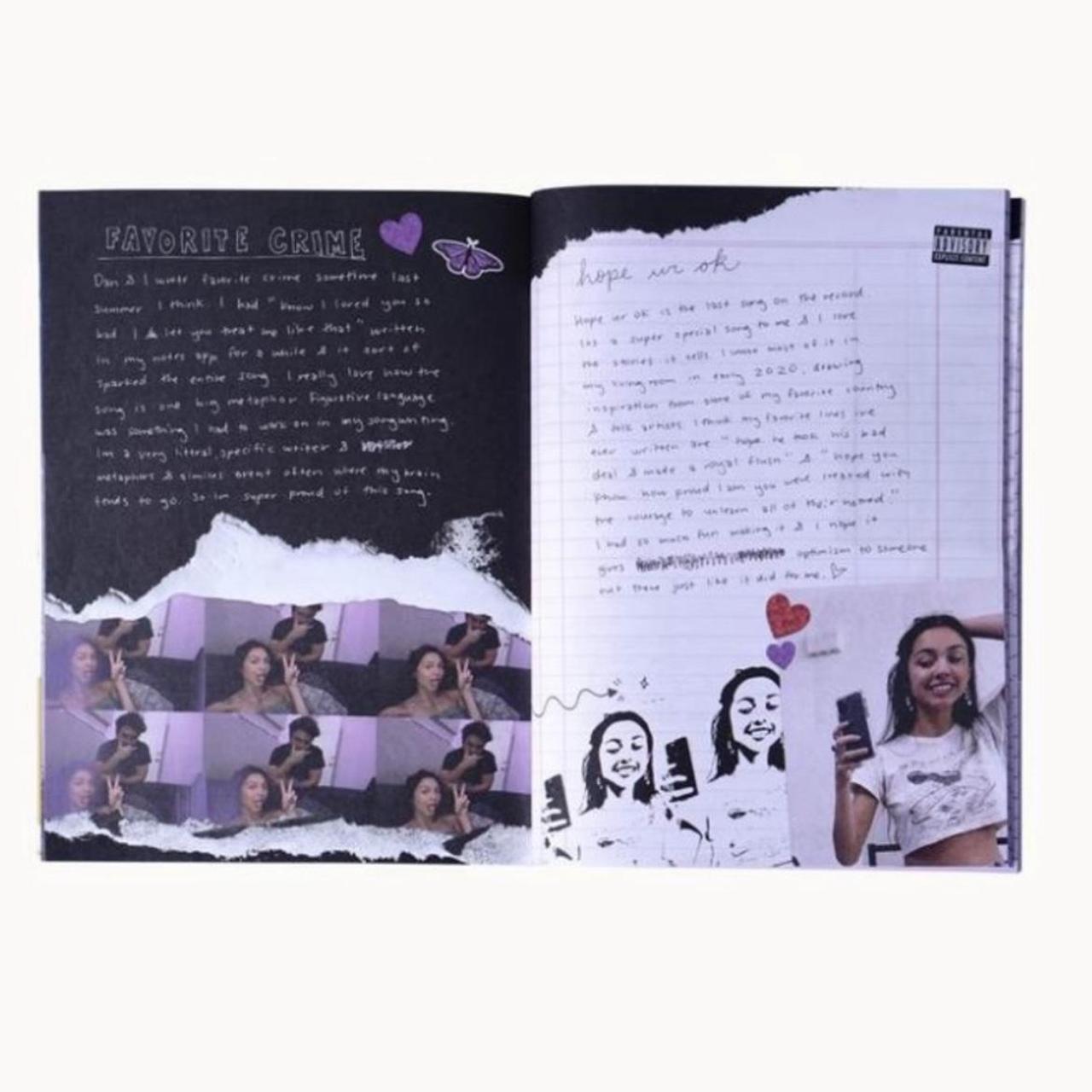 Olivia Rodrigo Trading Card & Sour Diary Composition | Depop