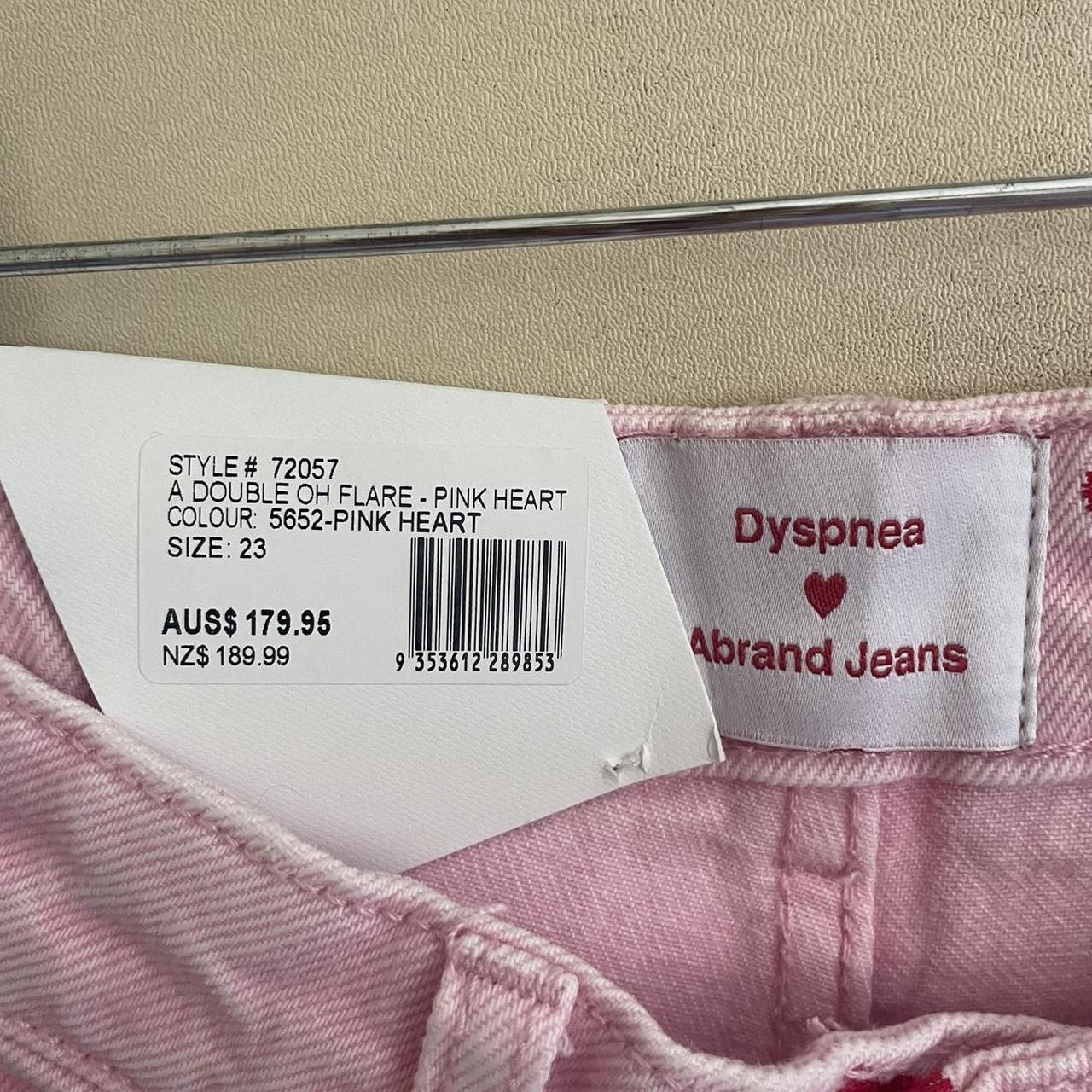 Abrand x Dyspnea A Double Oh Flare Pants Pink Heart $