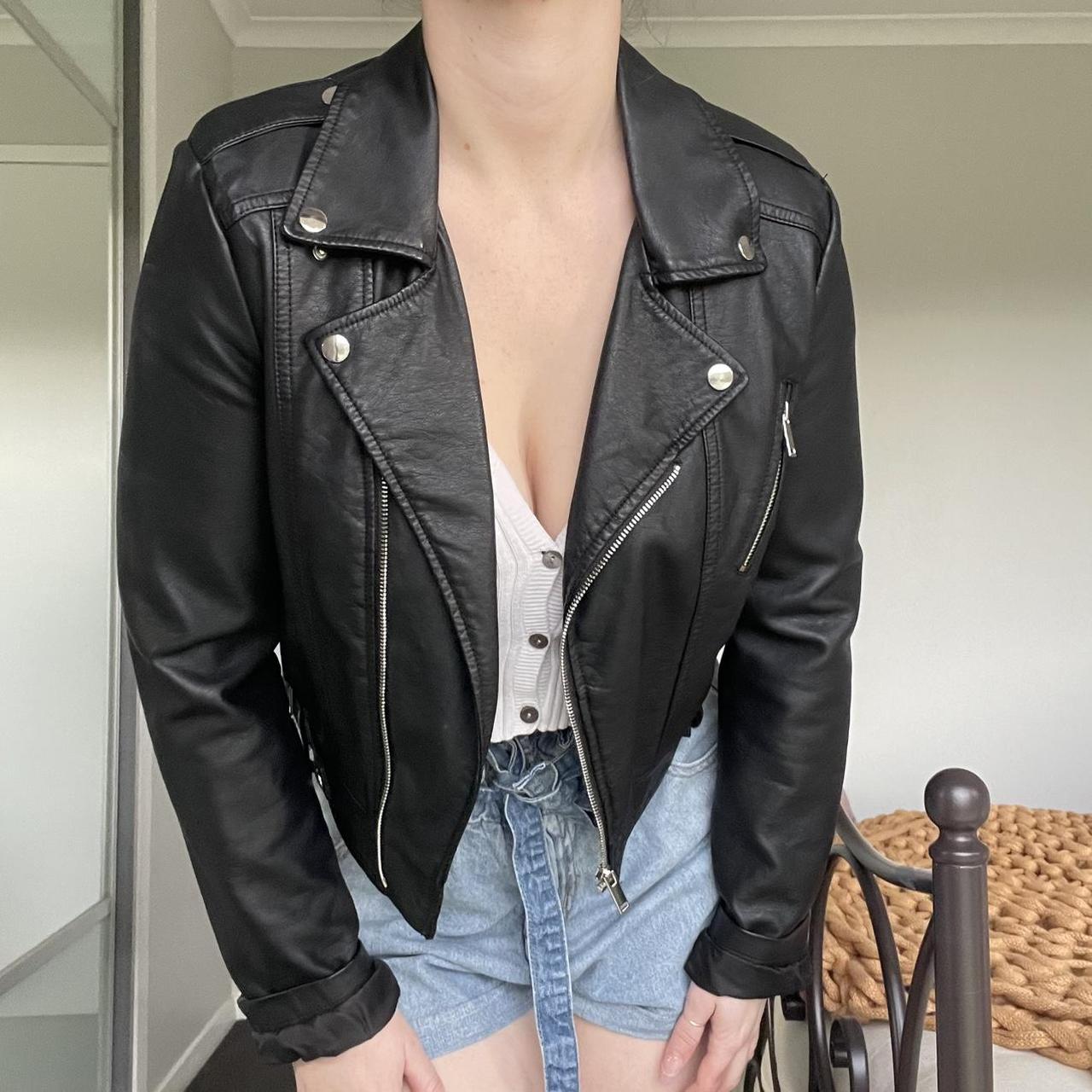 Faux leather jacket from Jay Jays Has served me... - Depop