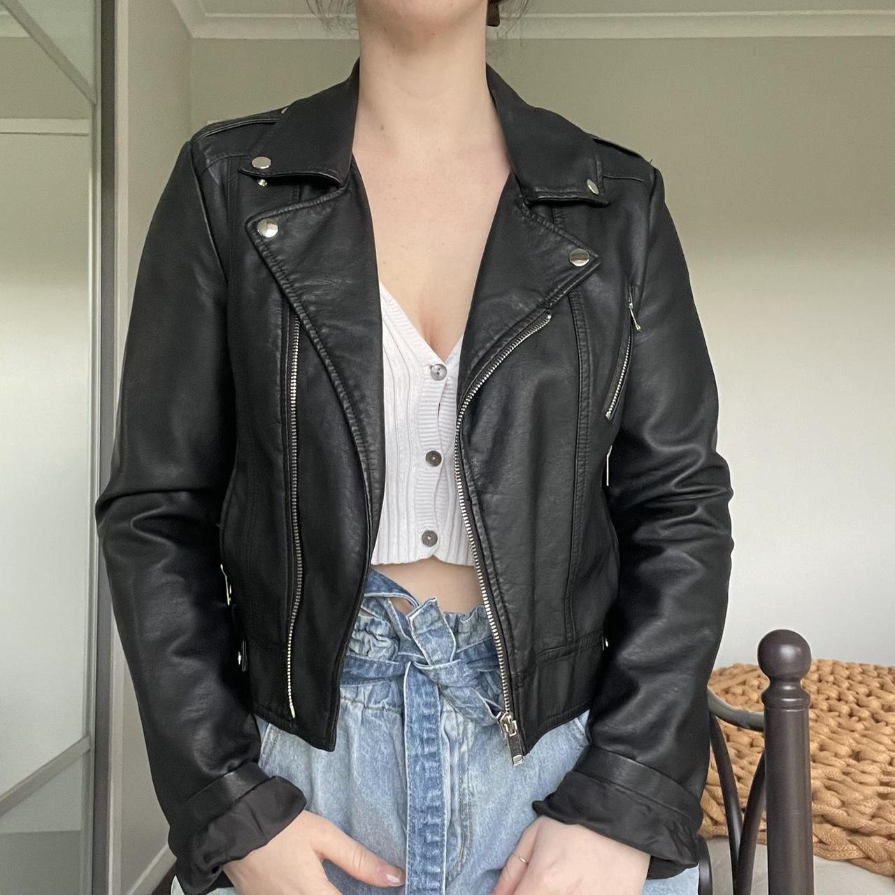 Faux leather jacket from Jay Jays Has served me... - Depop