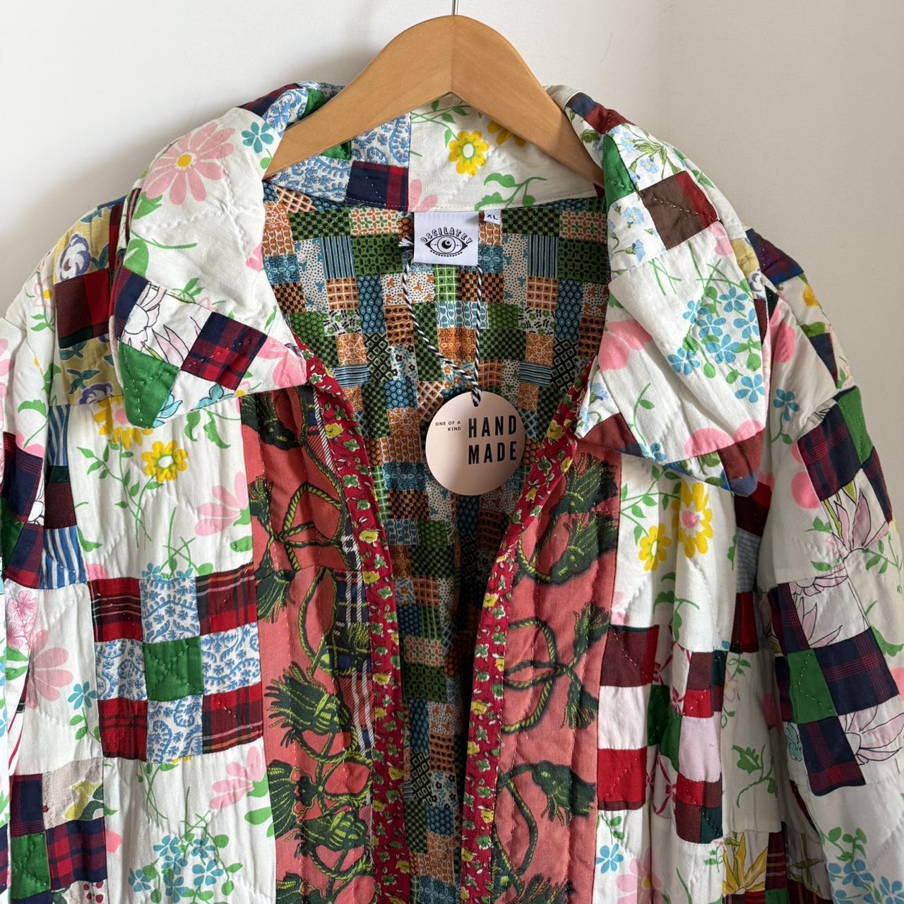 Women's Jacket - Multi - XL – Antique patchwork q… - image 2
