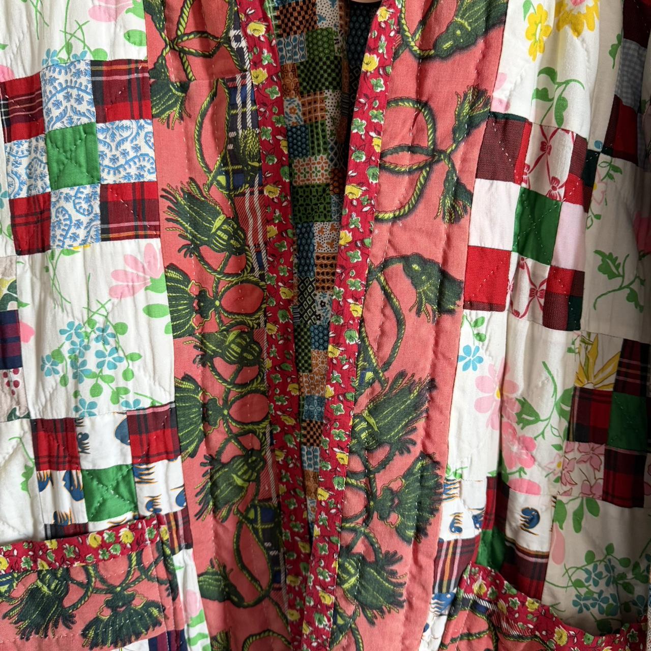 Women's Jacket - Multi - XL – Antique patchwork q… - image 6