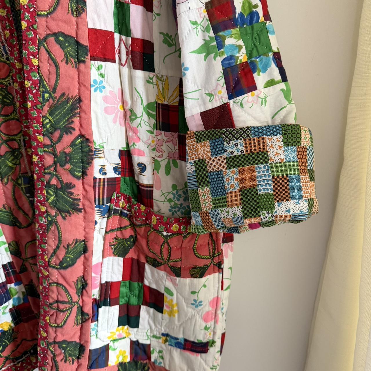 Women's Jacket - Multi - XL – Antique patchwork q… - image 7