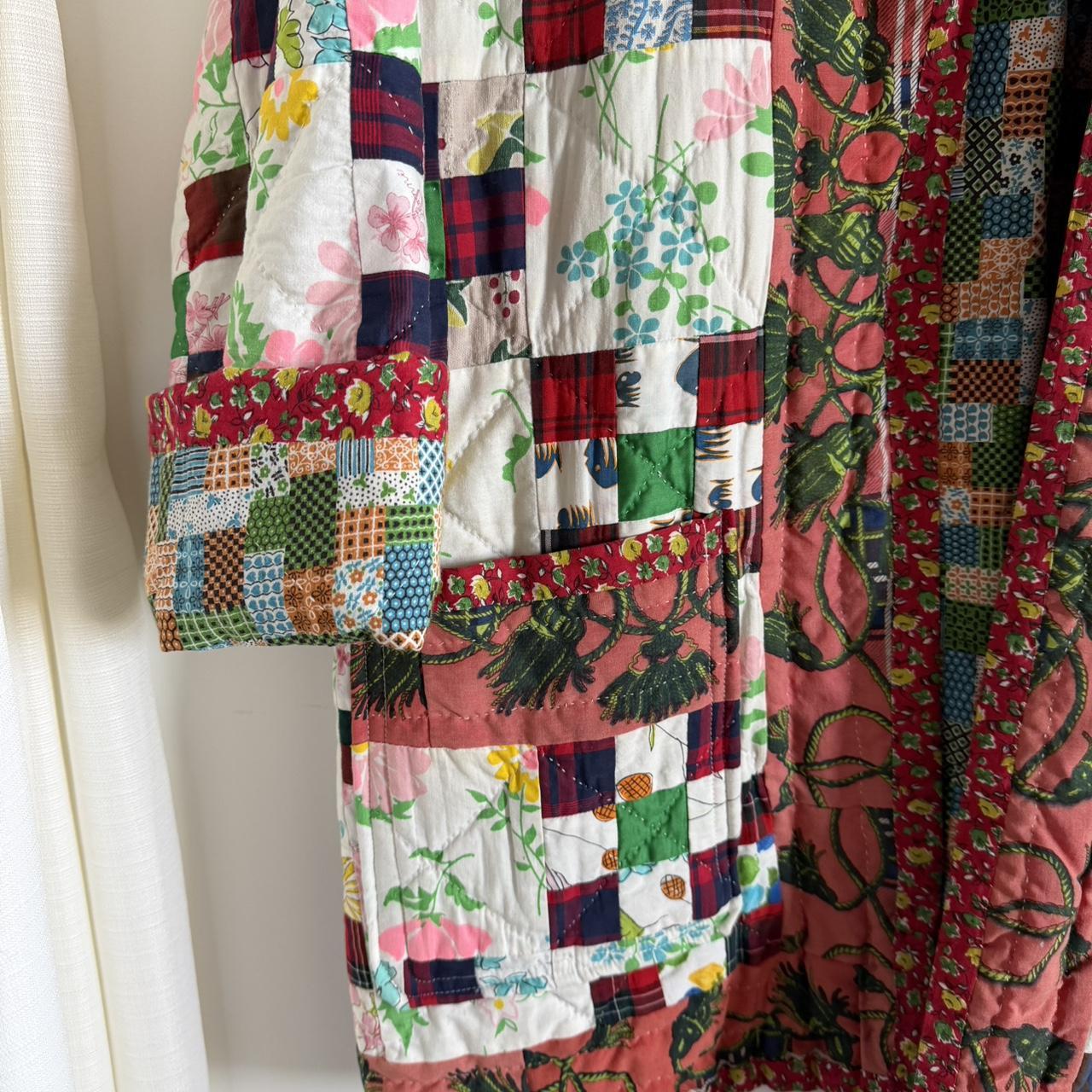 Women's Jacket - Multi - XL – Antique patchwork q… - image 5