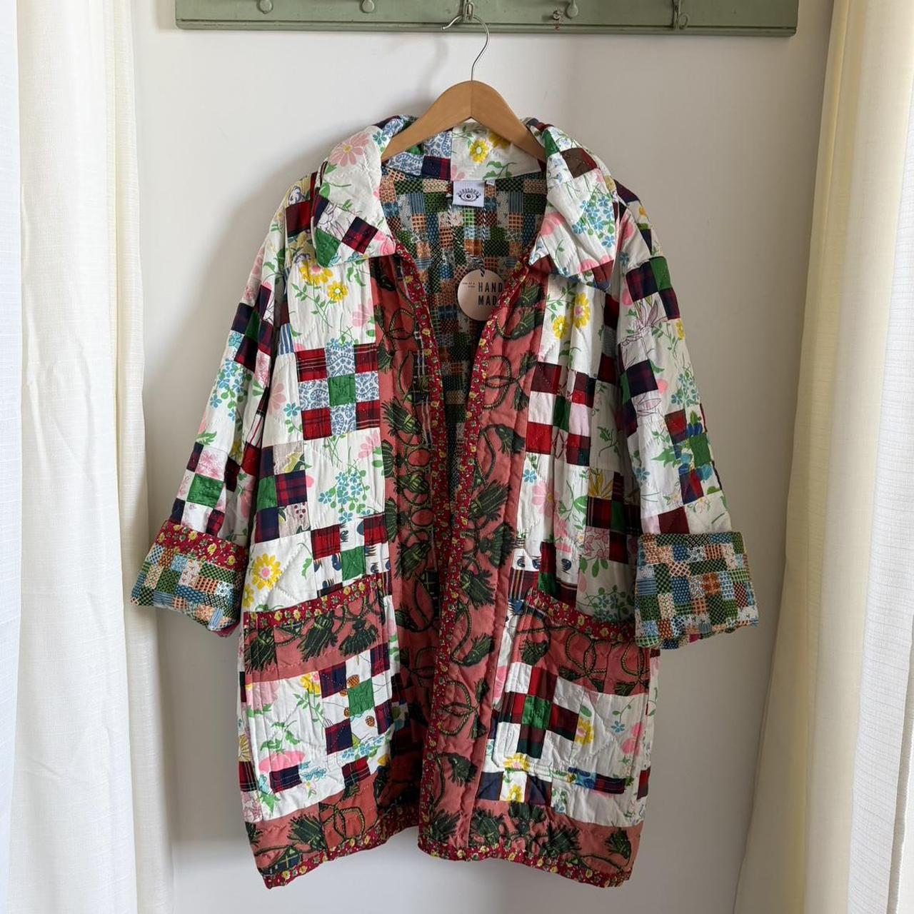 Women's Jacket - Multi - XL – Antique patchwork q… - image 1